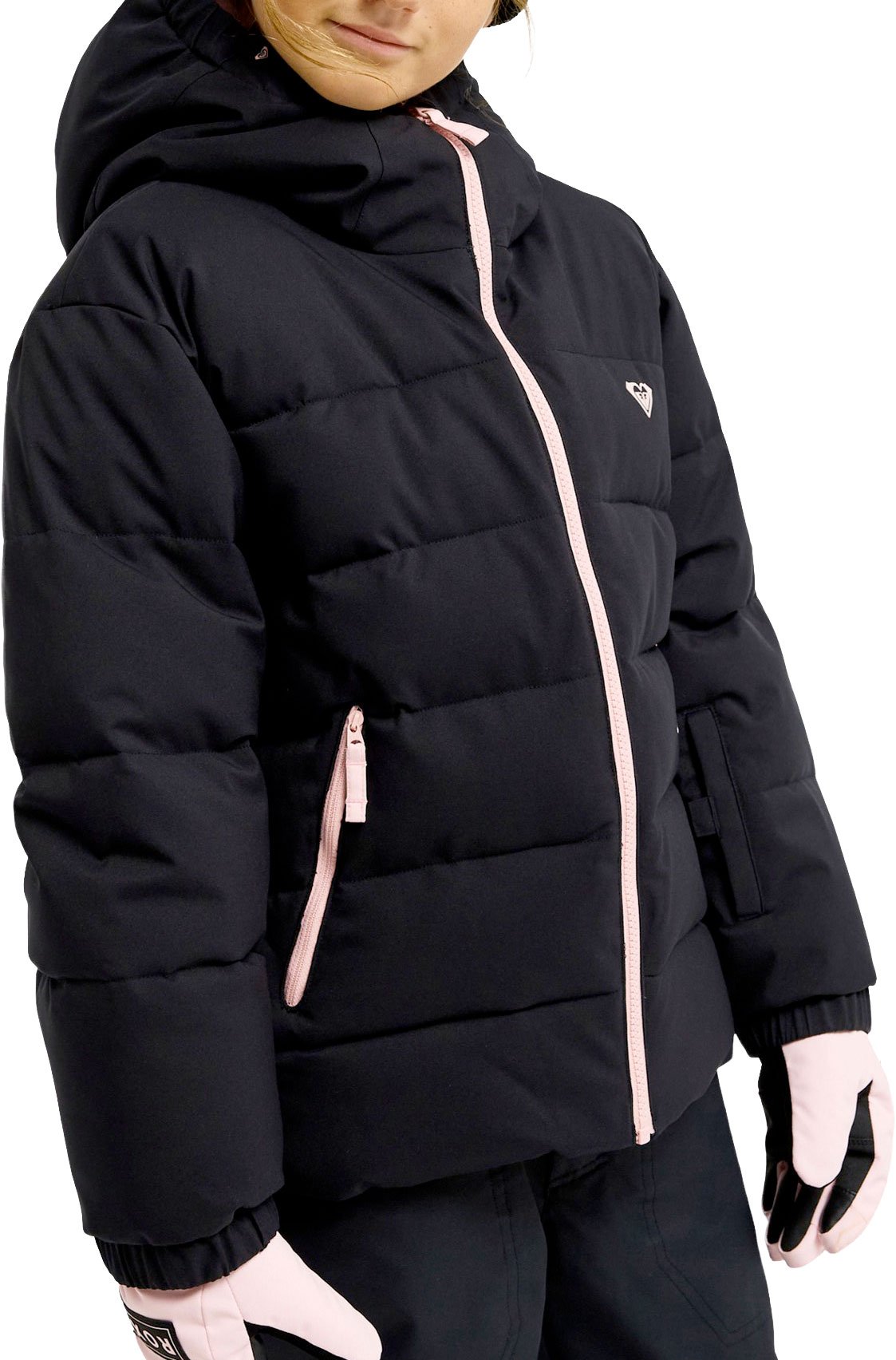 Snowyhill Puffy Girl Jacket True Black + Roxy