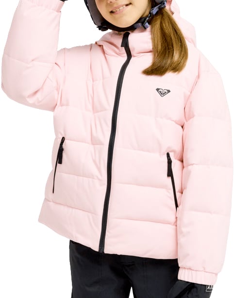 Snowyhill Puffy Girl Jacket Rose Shadow + Roxy