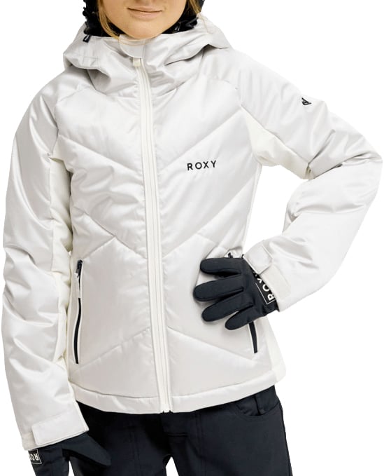 Snowdrift Gril Jacket Silver + Roxy