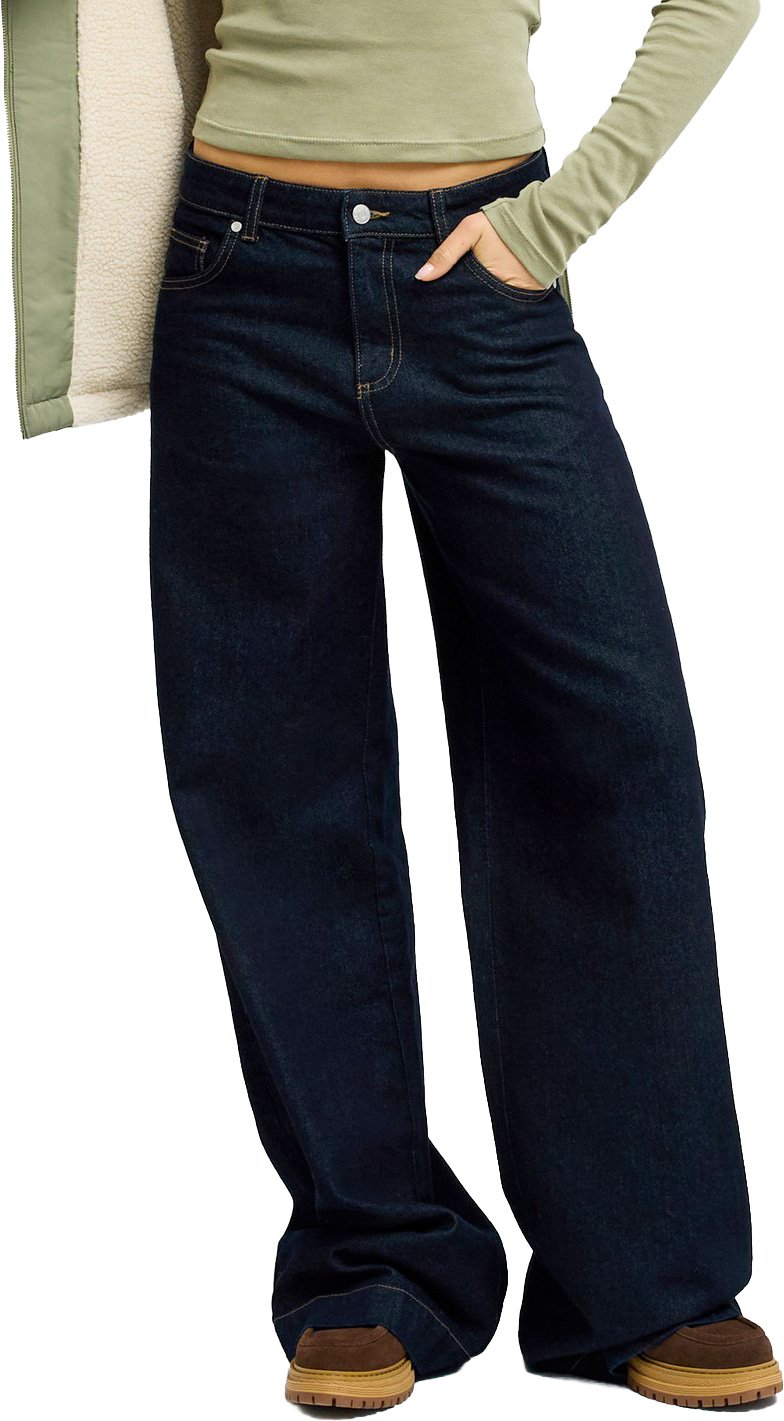 Sun And Done Loose Denim Jean Deep Sea + Roxy