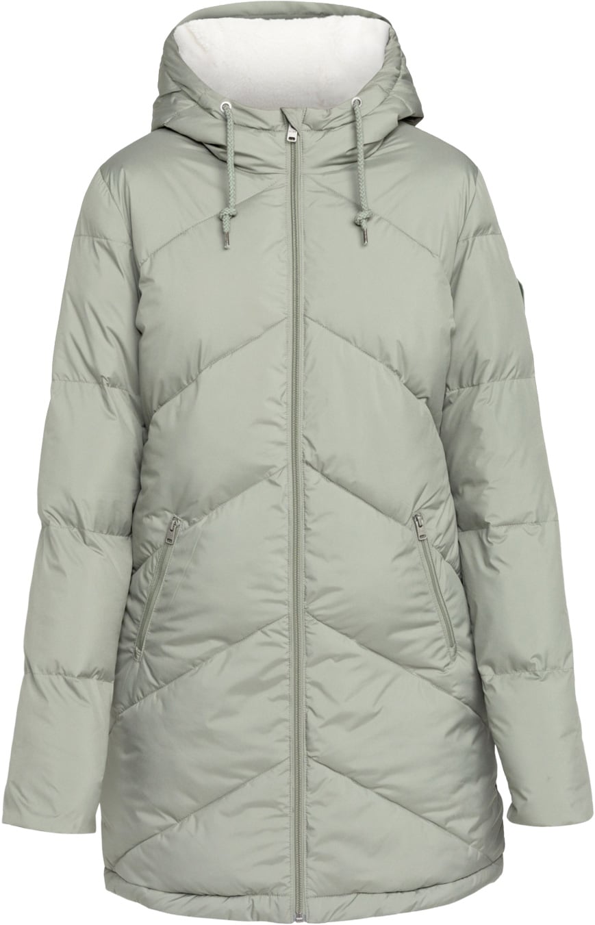Better Weather Puffa Jacket Agave Green + Roxy