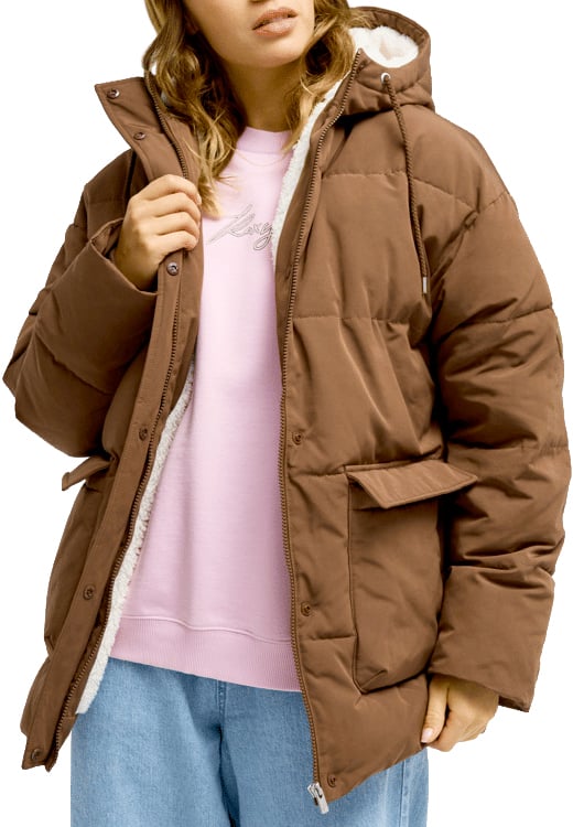 Seaside Memories Puffer Jacket Chestnut + Roxy