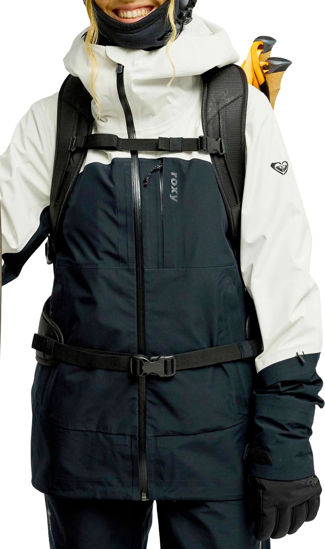 Gore-Tex Lunalite 3L Jacket True Black + Roxy