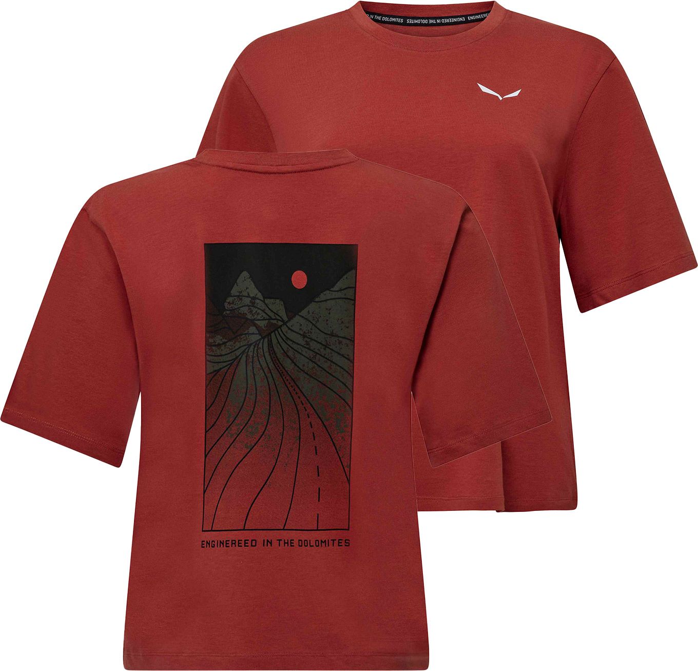 Eagle Sunset Loose T-Shirt W Etruscan Red + Salewa