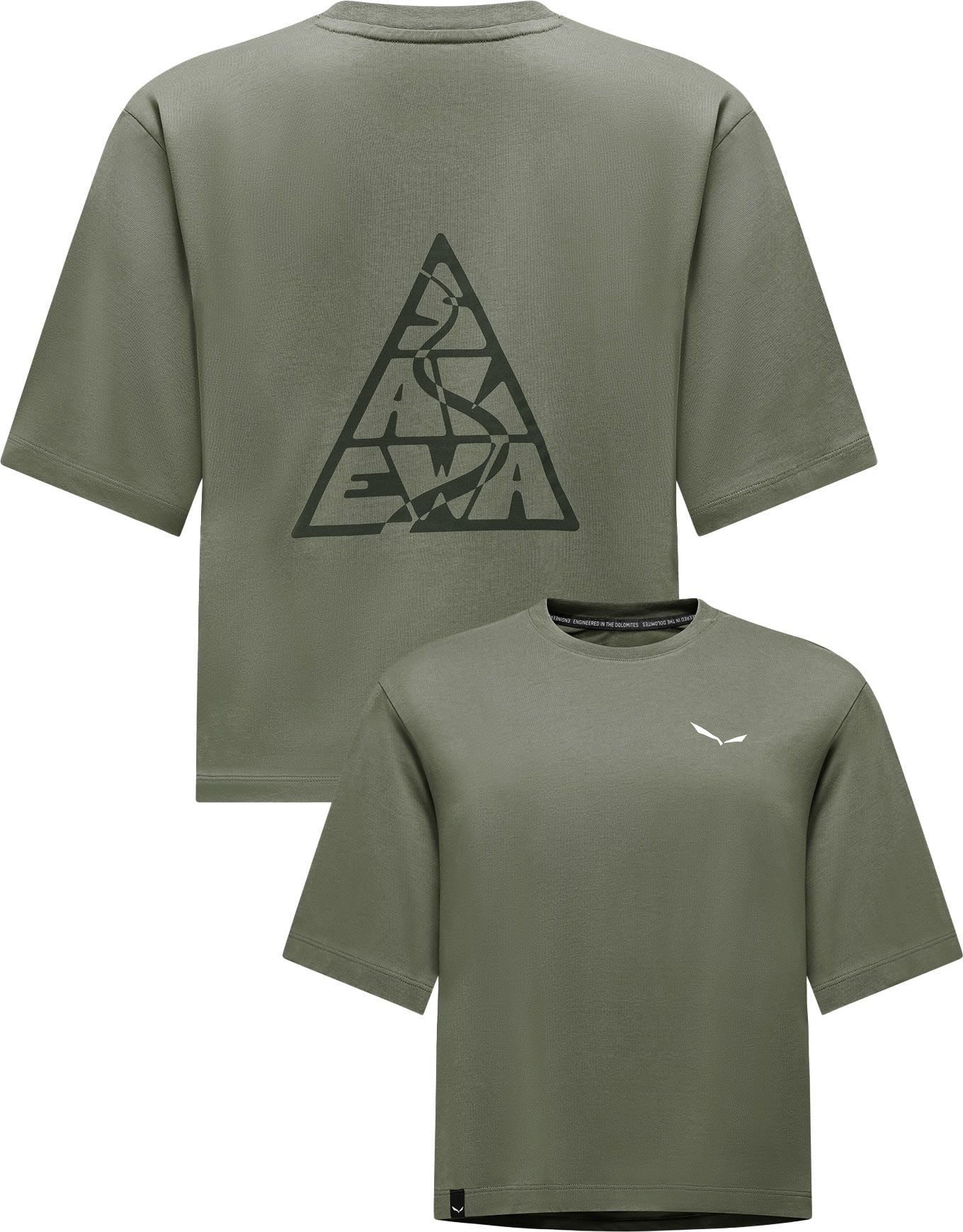 Eagle Loose T-Shirt W Faded Green + Salewa