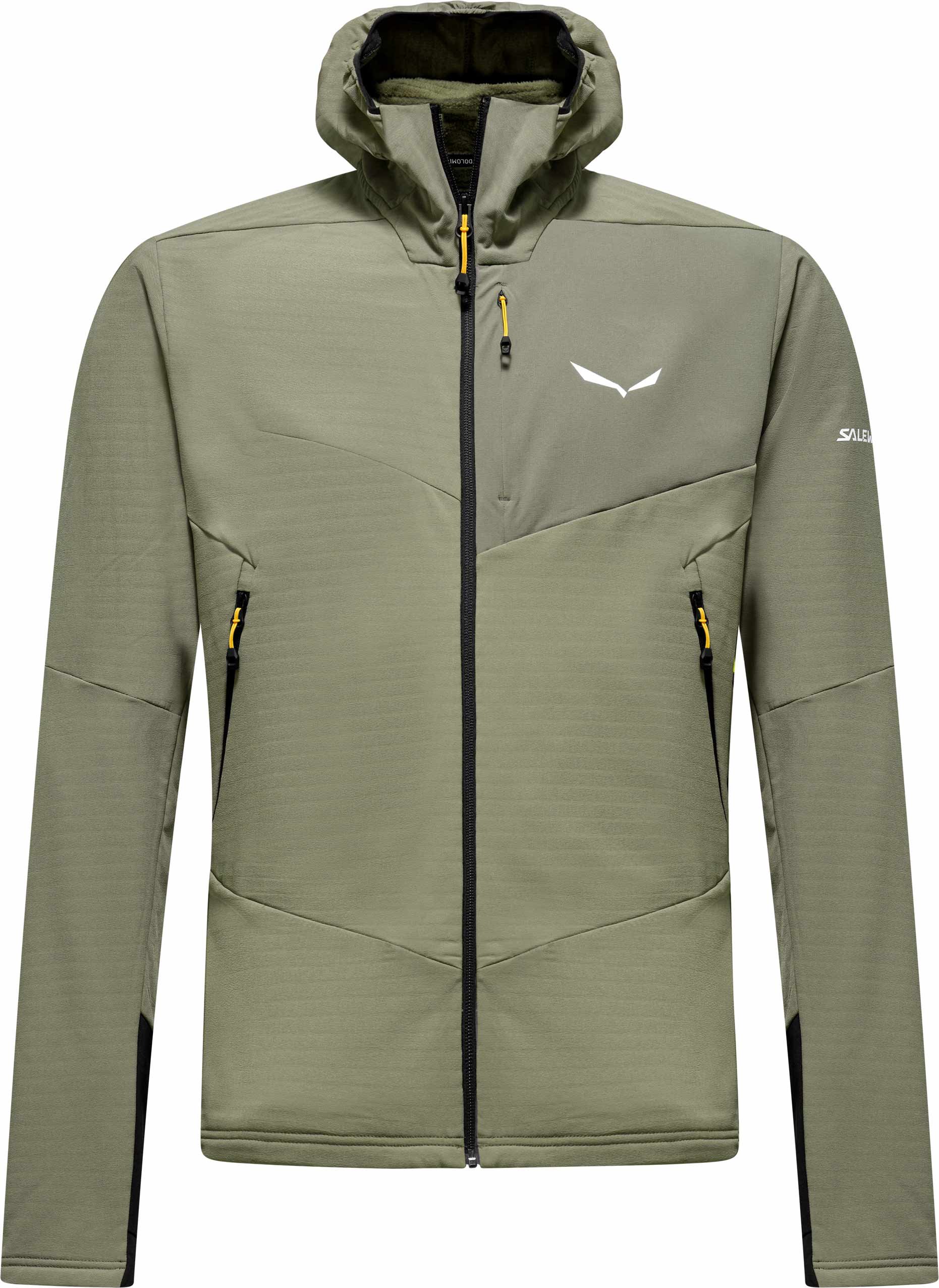 Ortles Fleece Hd FZ M Faded Green + Salewa