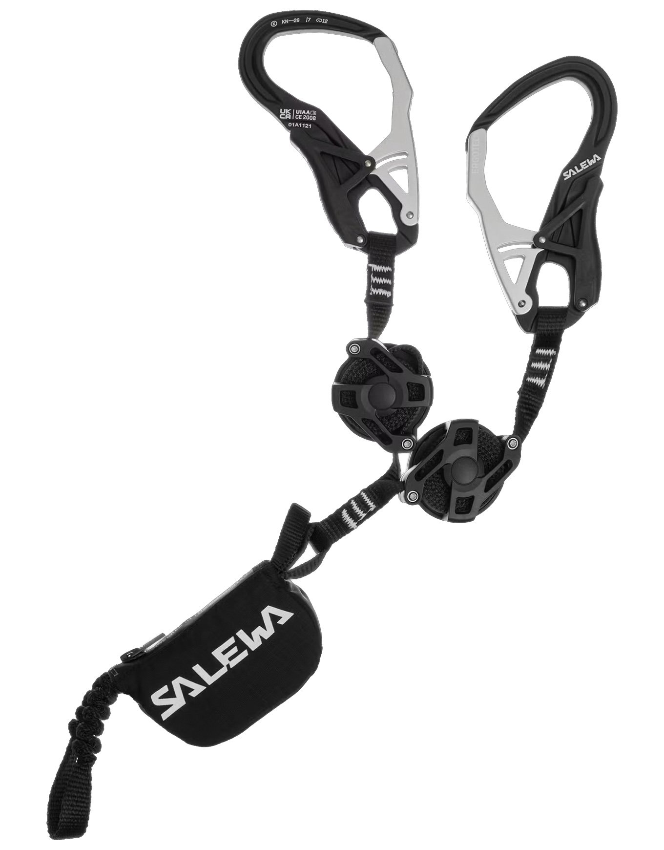 Set Via Ferrata Ergo Zip Black + Salewa