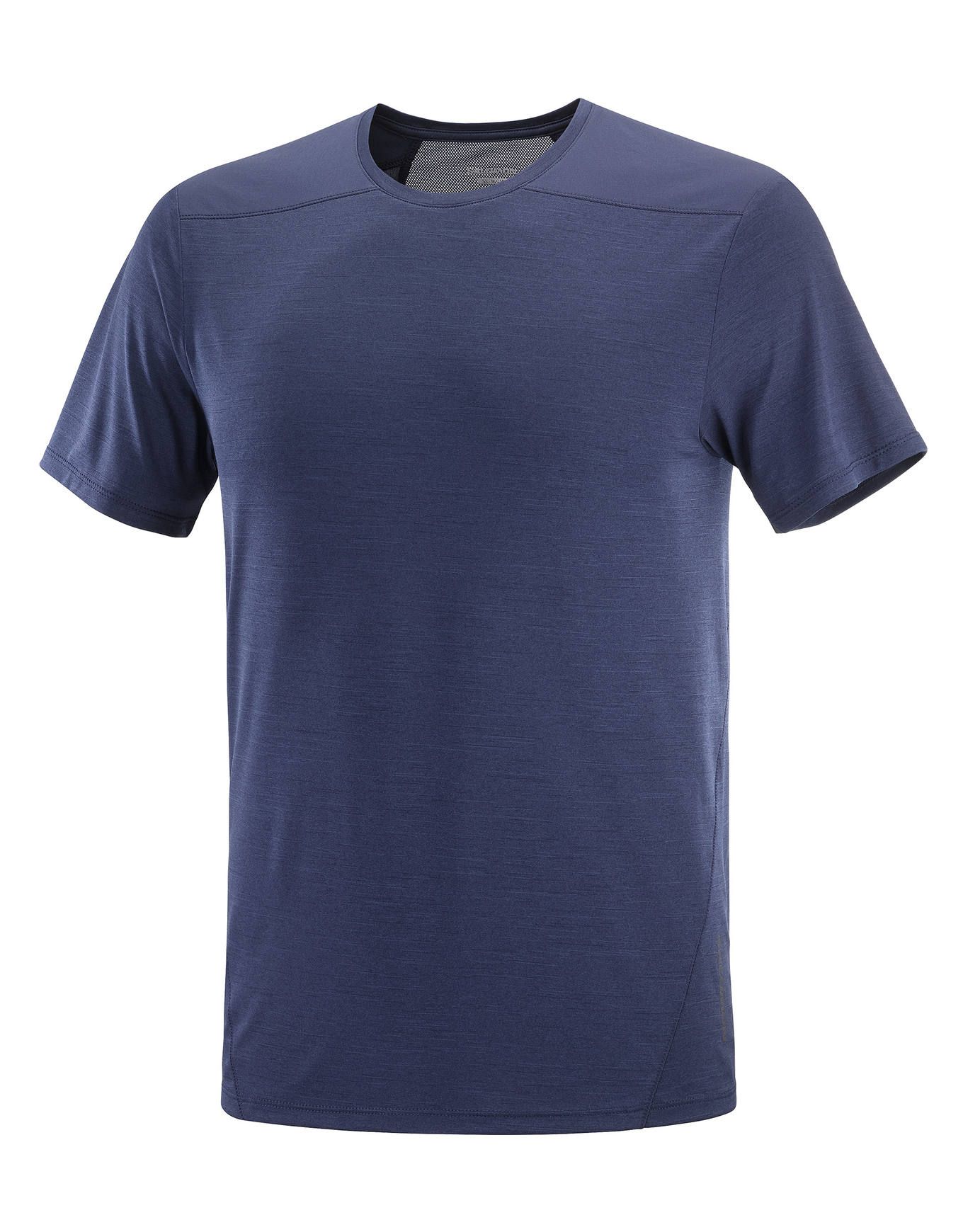 T Shirt Outline SS Tee M Navy Iris + Salomon