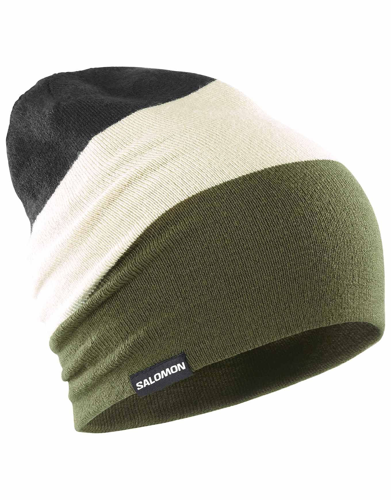 Flatspin Reversible Beanie Olive/Night/Almond/Milk/Deep/Black + Salomon
