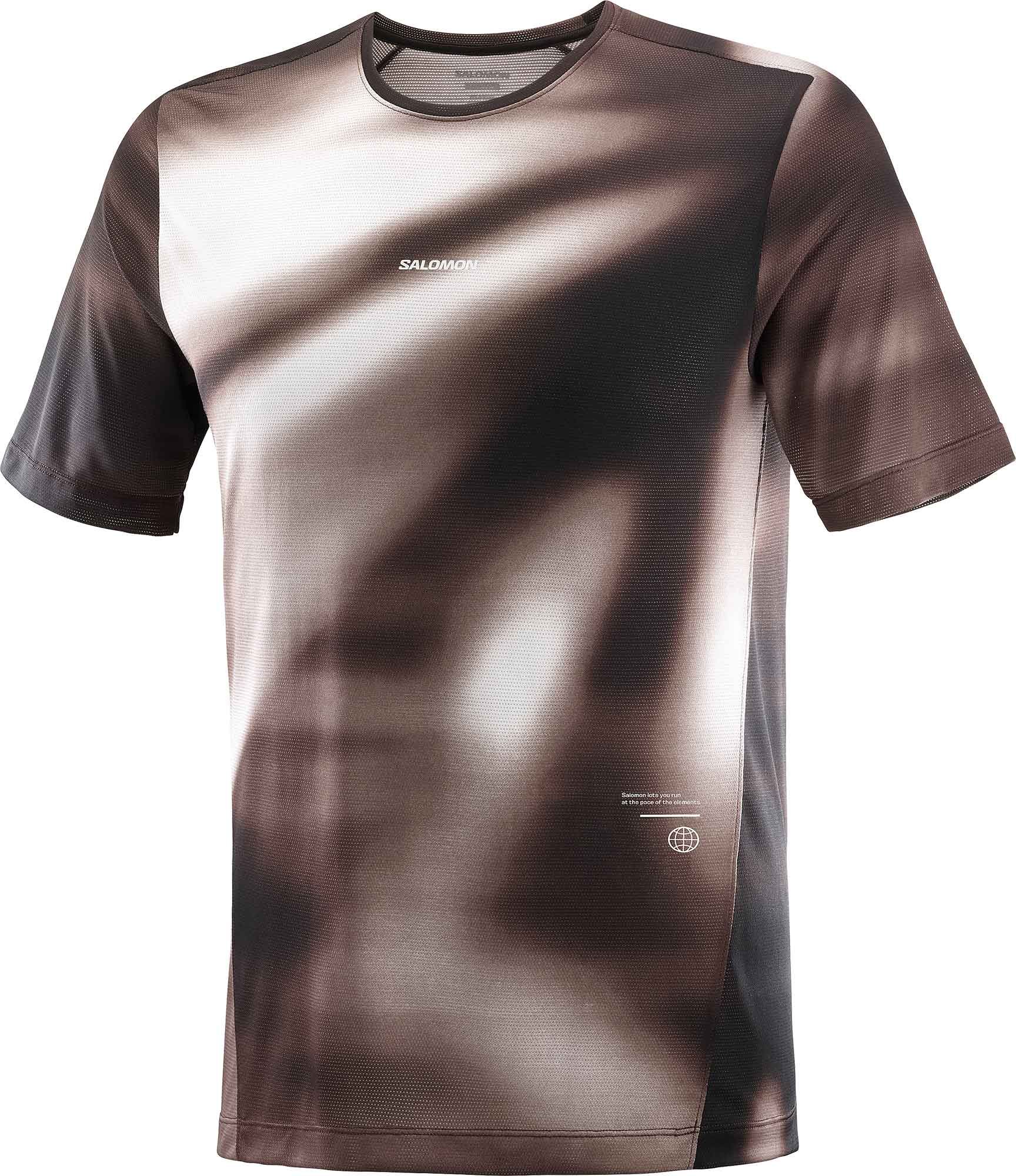Shakeout Core SS Tee GFX M Coffee Bean/Iron + Salomon
