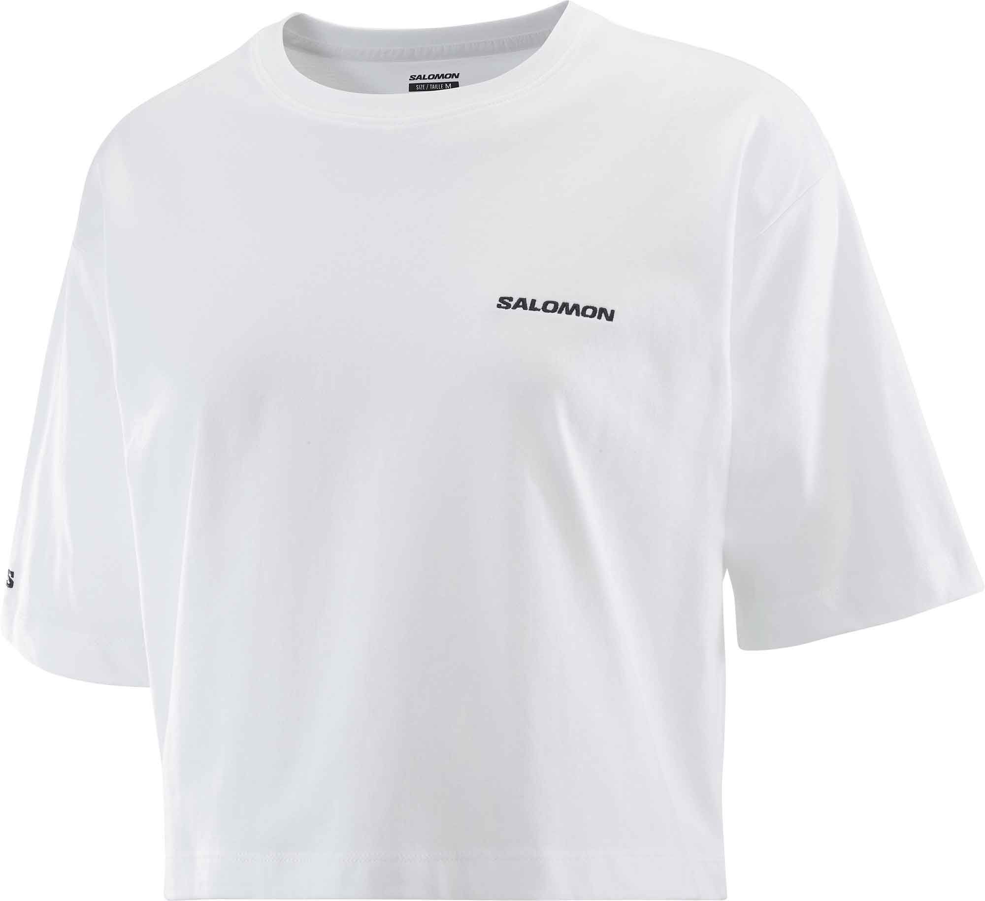Salomon Logo Short Tee W White + Salomon