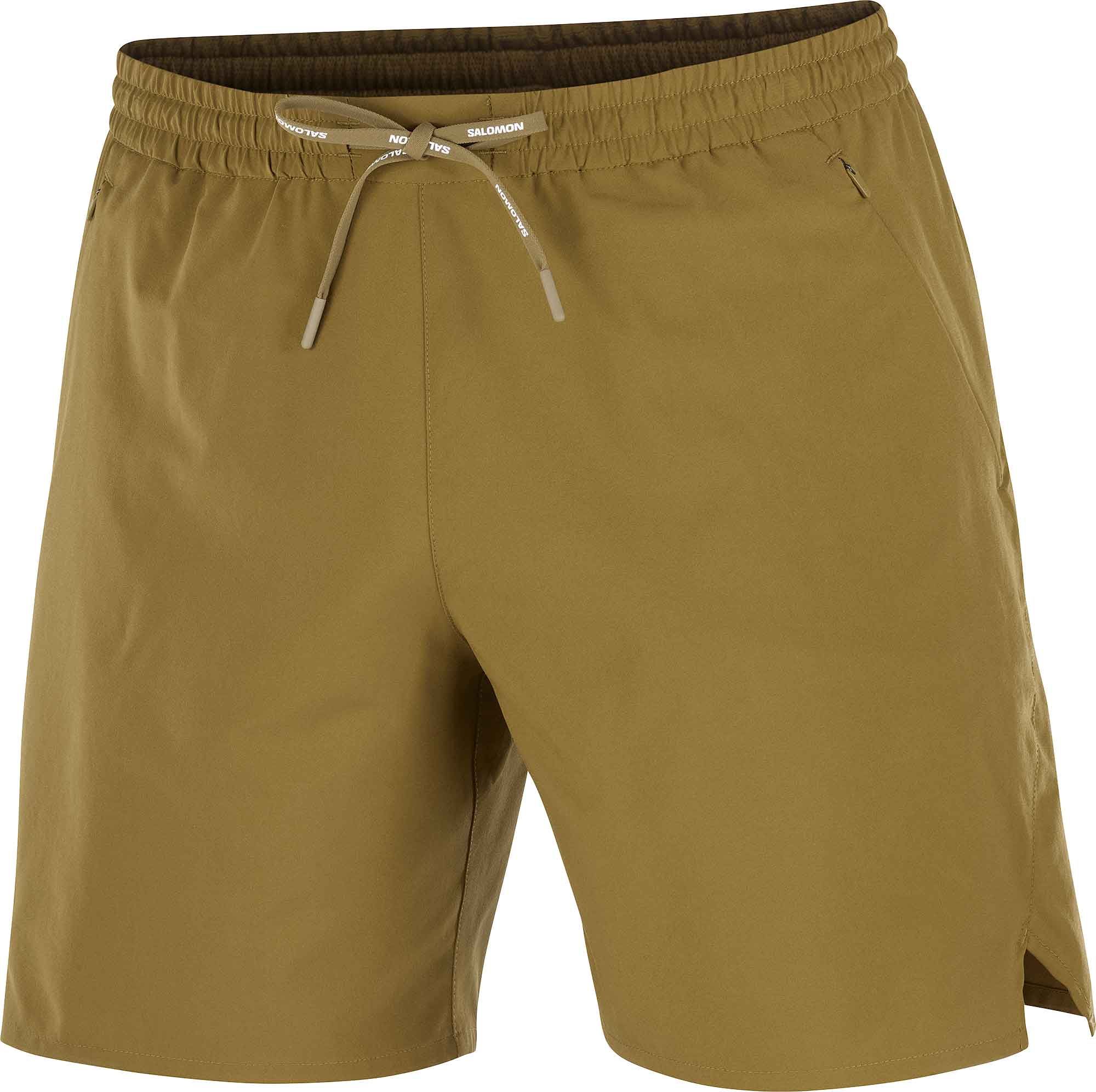 Shakeout Core 7'' Shorts No L M Brilliant Olive + Salomon