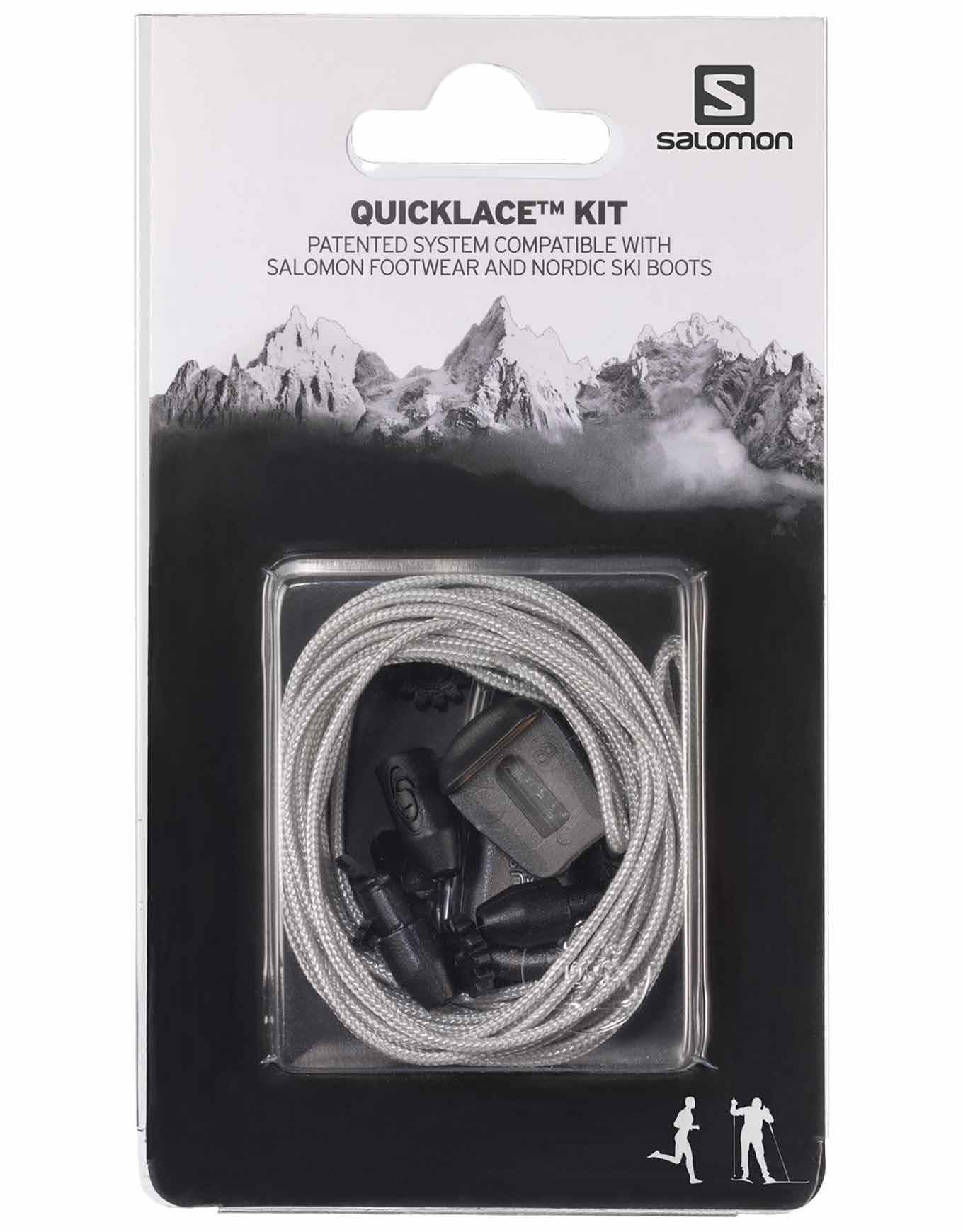 Shoes Quicklace Kit Grey + Salomon