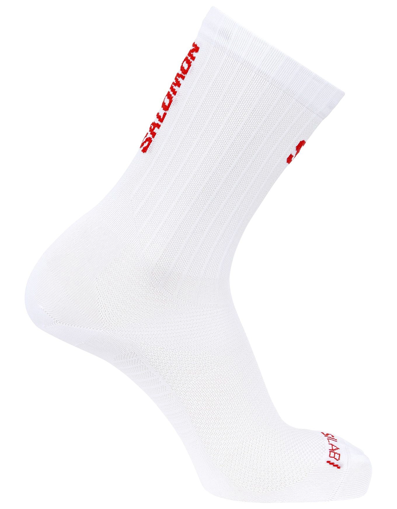 Socks S/Lab Phantasm Crew White Fiery Red + Salomon