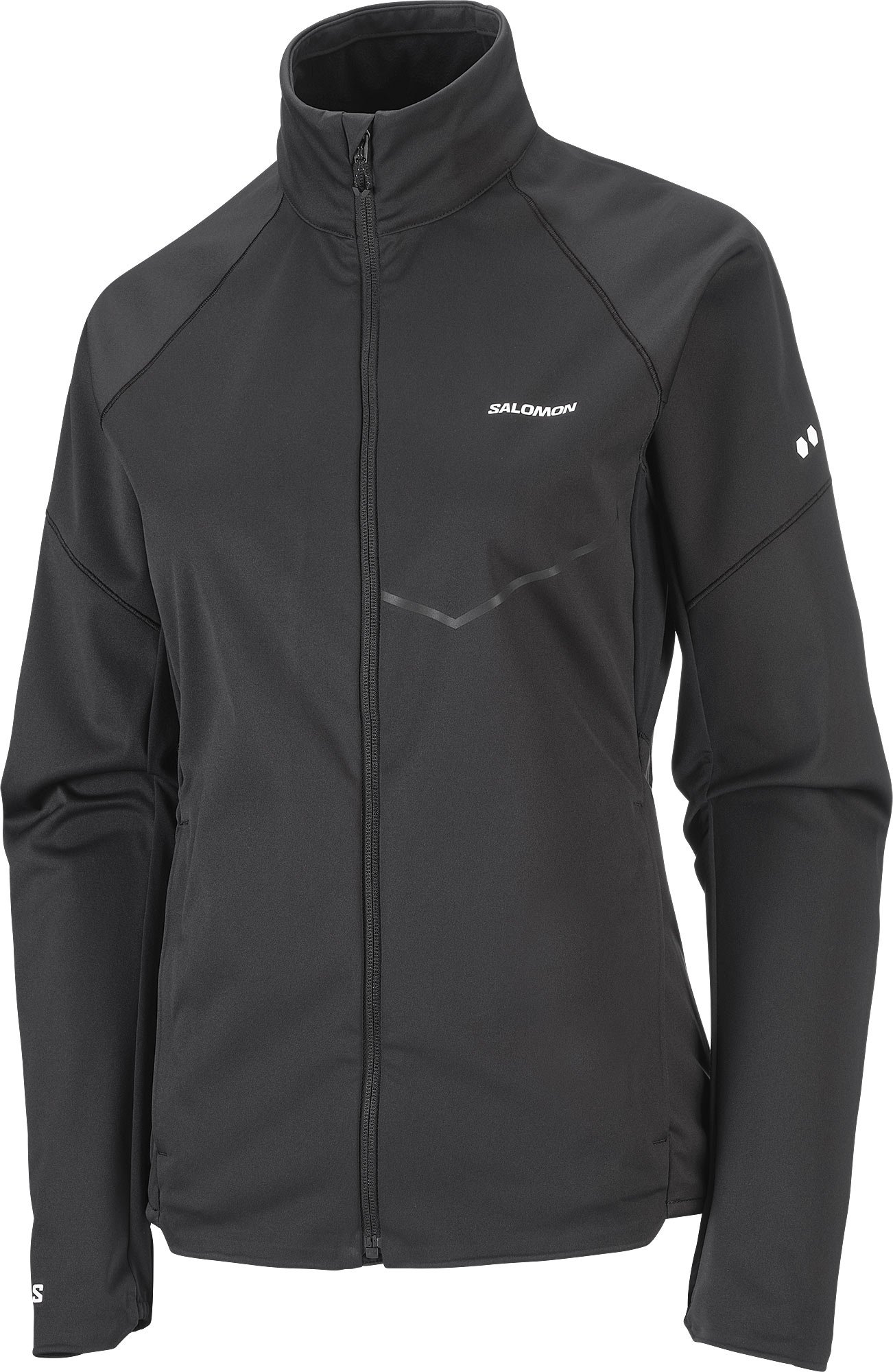 Sense Softshell Jkt W Deep Black + Salomon