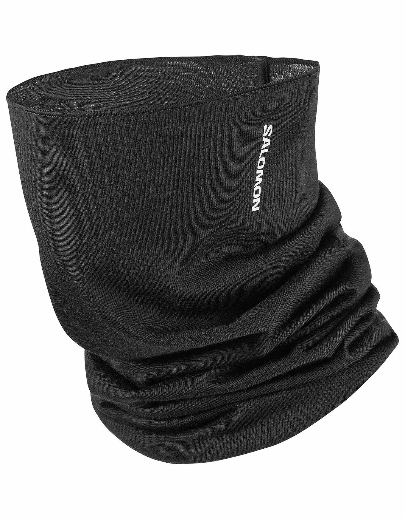 Merino Neck Gaiter U Deep Black + Salomon