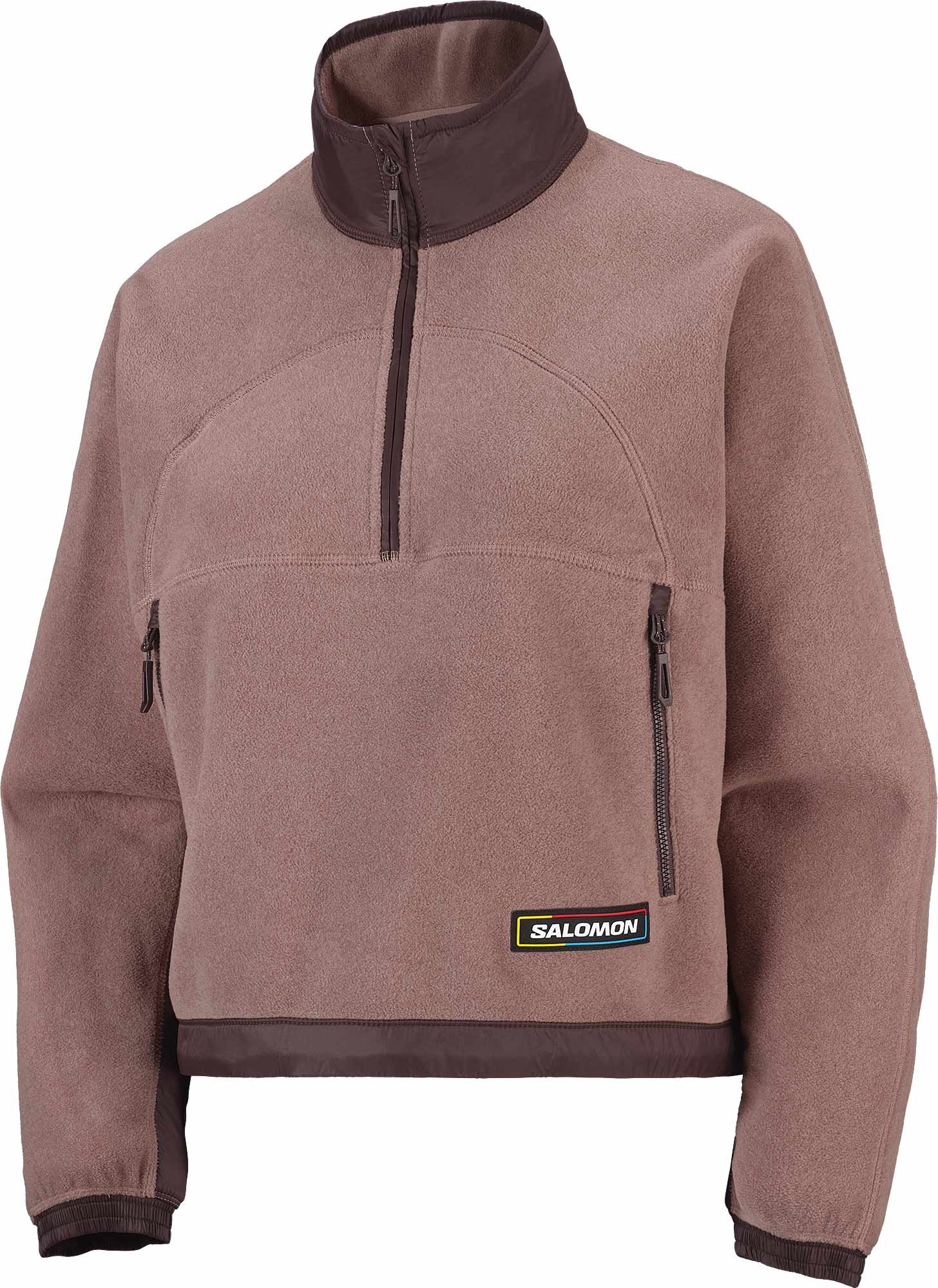 Chroma Fleece Crop HZ W Antler + Salomon