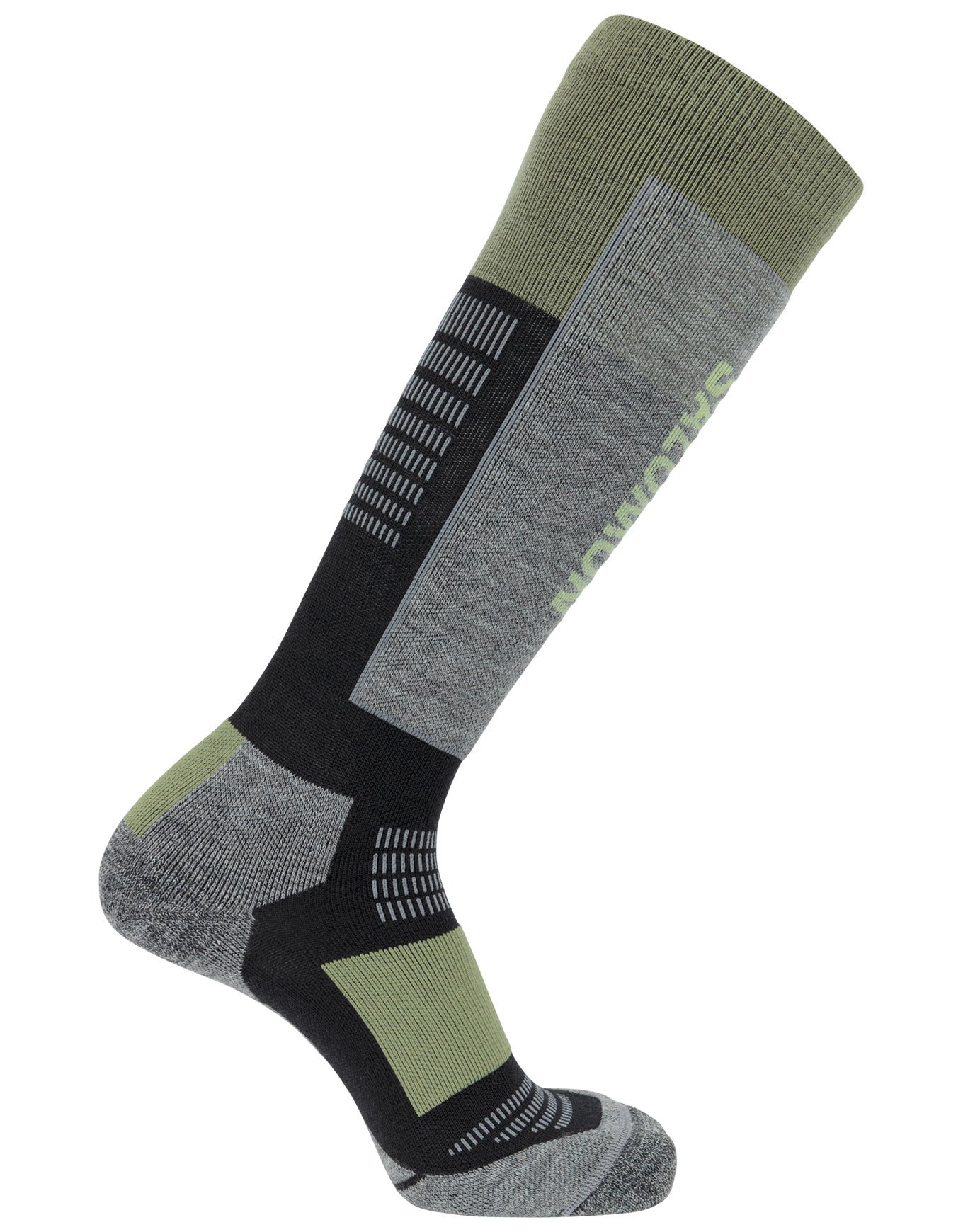 Socks S/Blaze Black Oil Green + Salomon