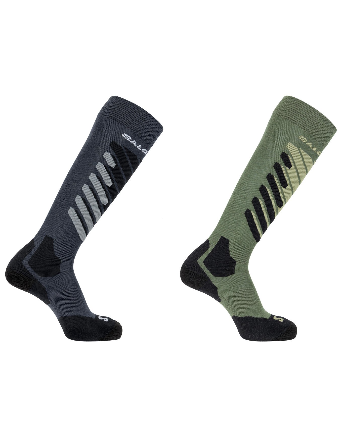 Socks S/Access 2-Pack Anthracite Deep Lichen Green + Salomon