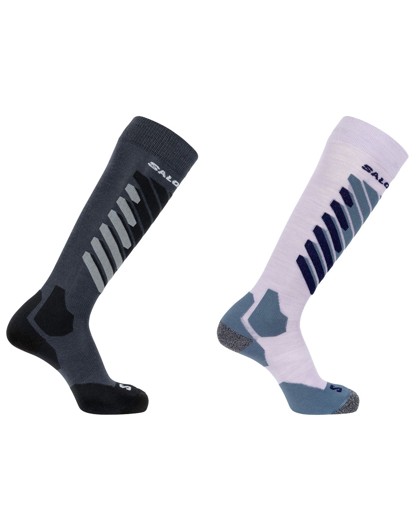 Socks S/Access 2-Pack Anthracite Sweet Lavender + Salomon