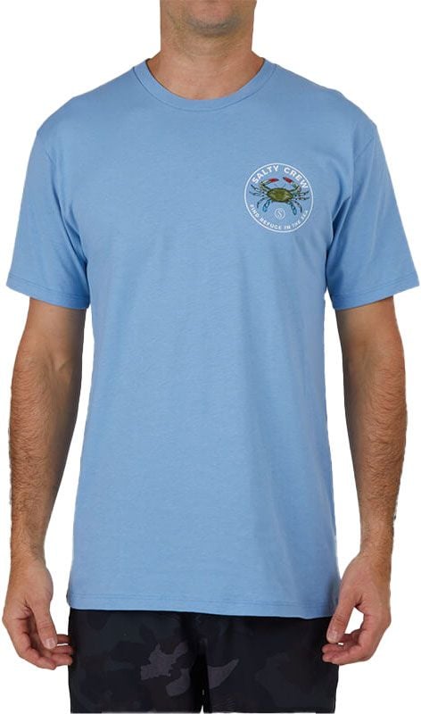 Blue Crabber Premium S/S Tee Marine Blue + Salty Crew