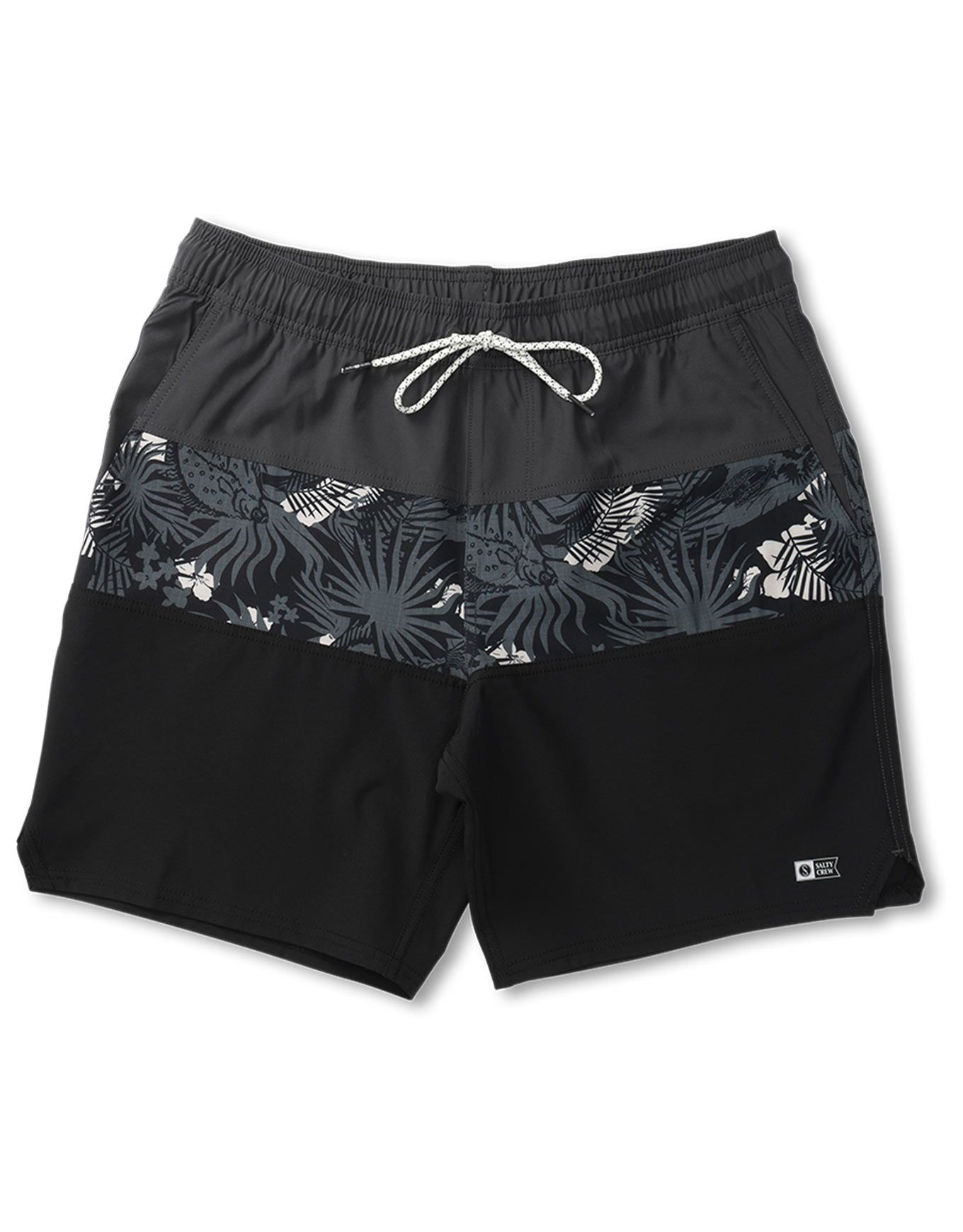 Beacons 2 Elastic Boardshort Charcoal + Salty Crew