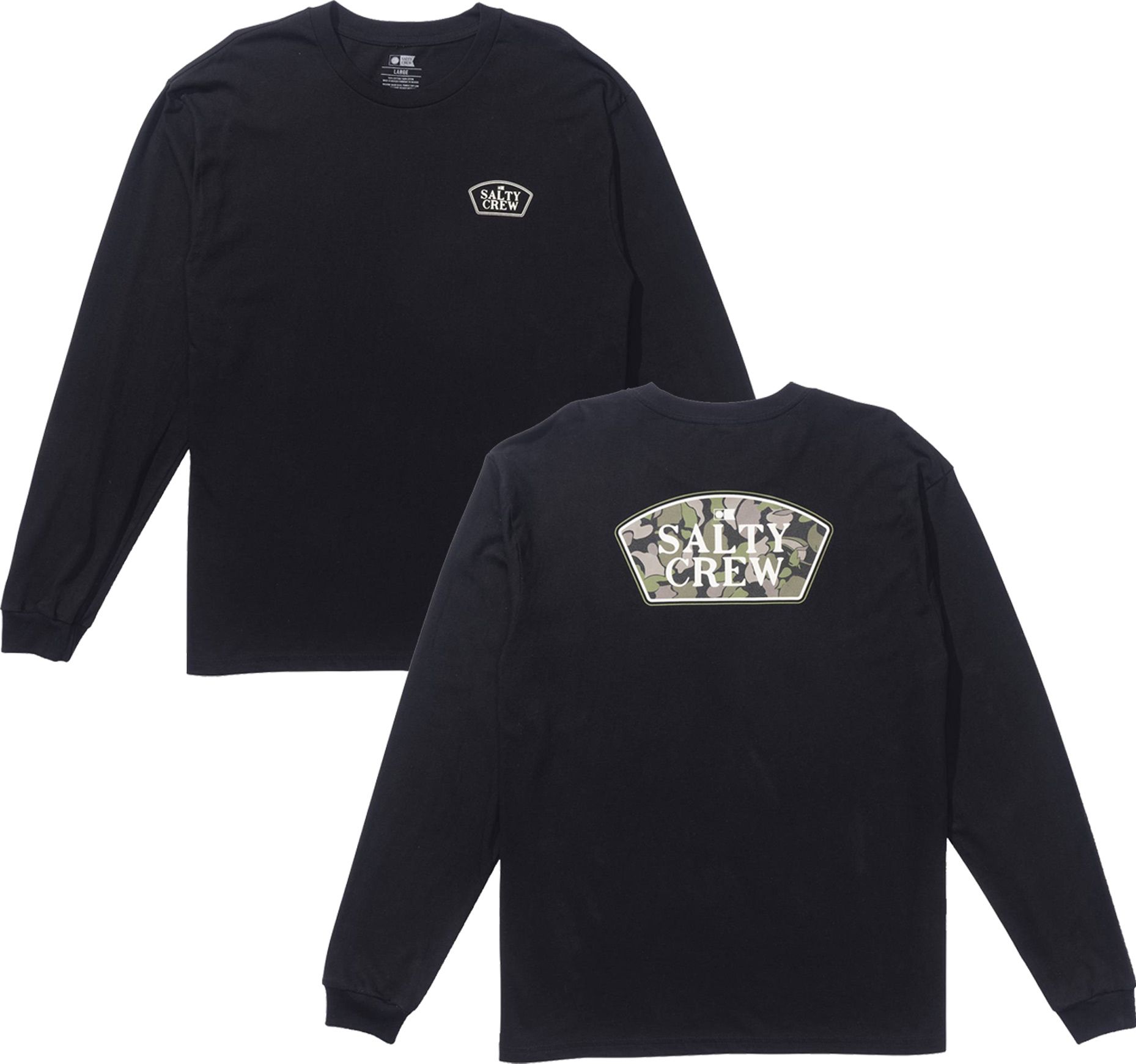 Filler Up LS Tee Black + Salty Crew