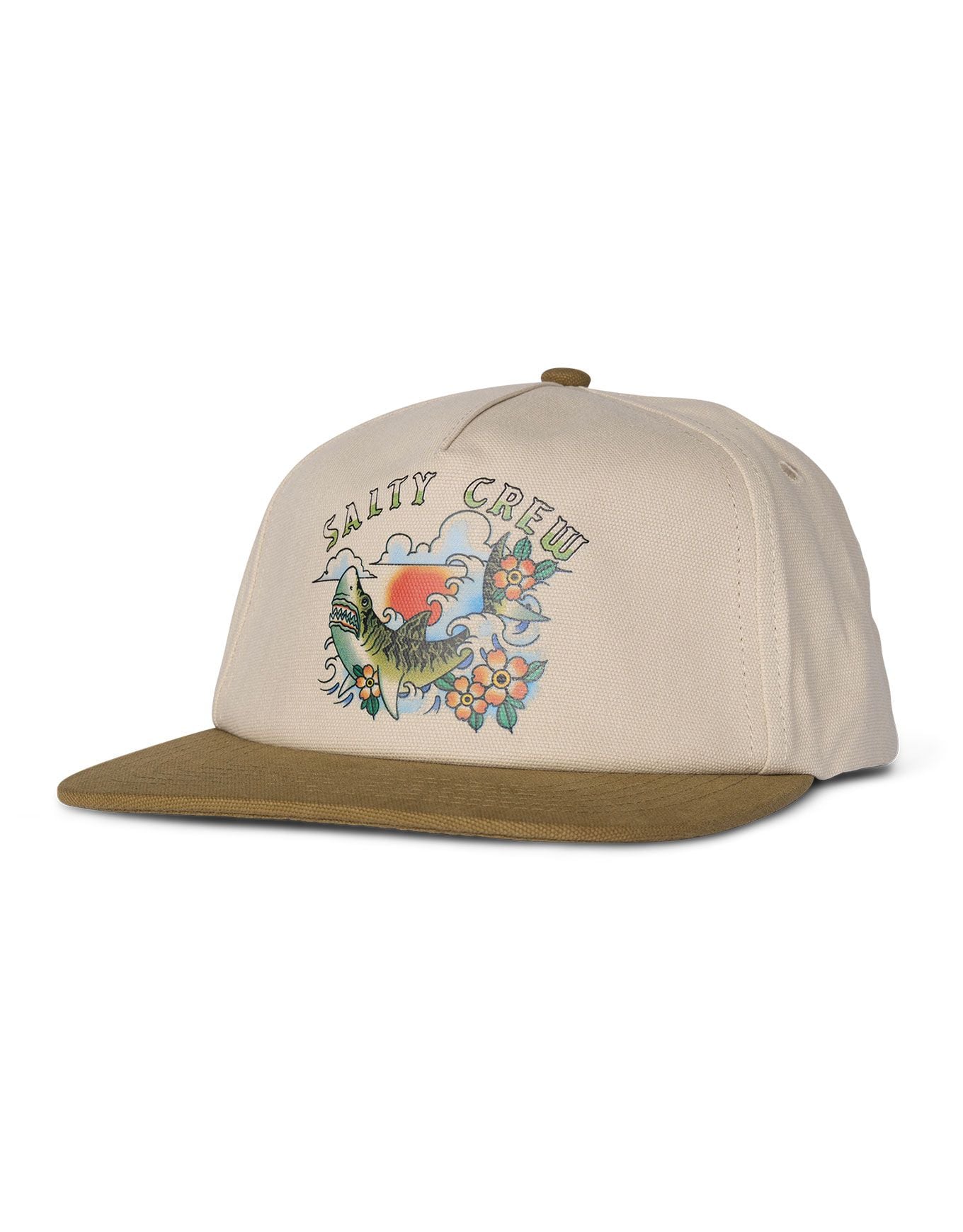 Hopper 5 Panel Oyster/Brown + Salty Crew