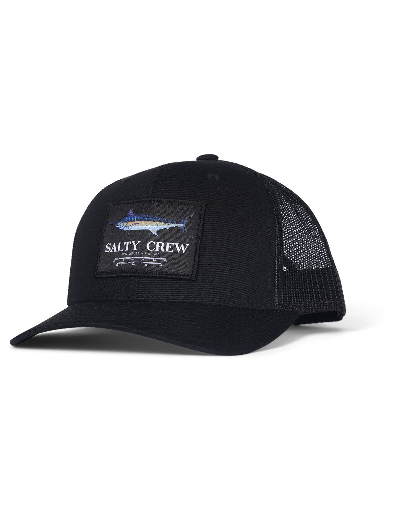 Marlin Mount Retro Trucker Black + Salty Crew