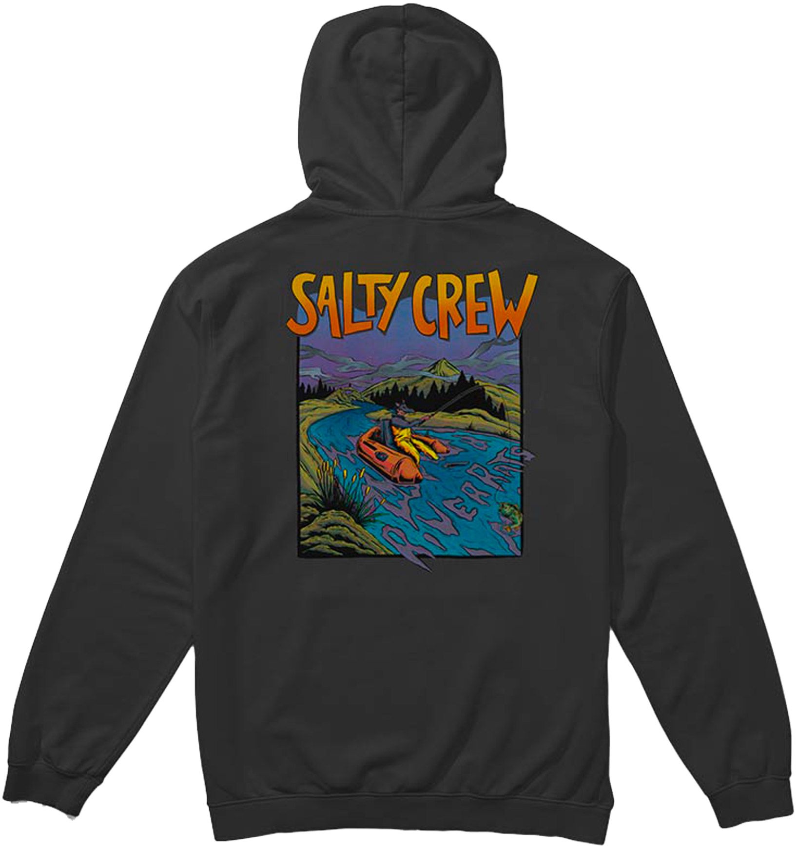 River Rats Hooded Fleece Black + Salty Crew