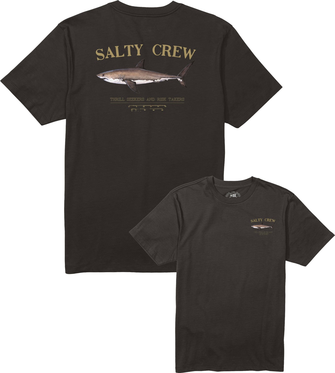 Bruce SS Tee Black + Salty Crew