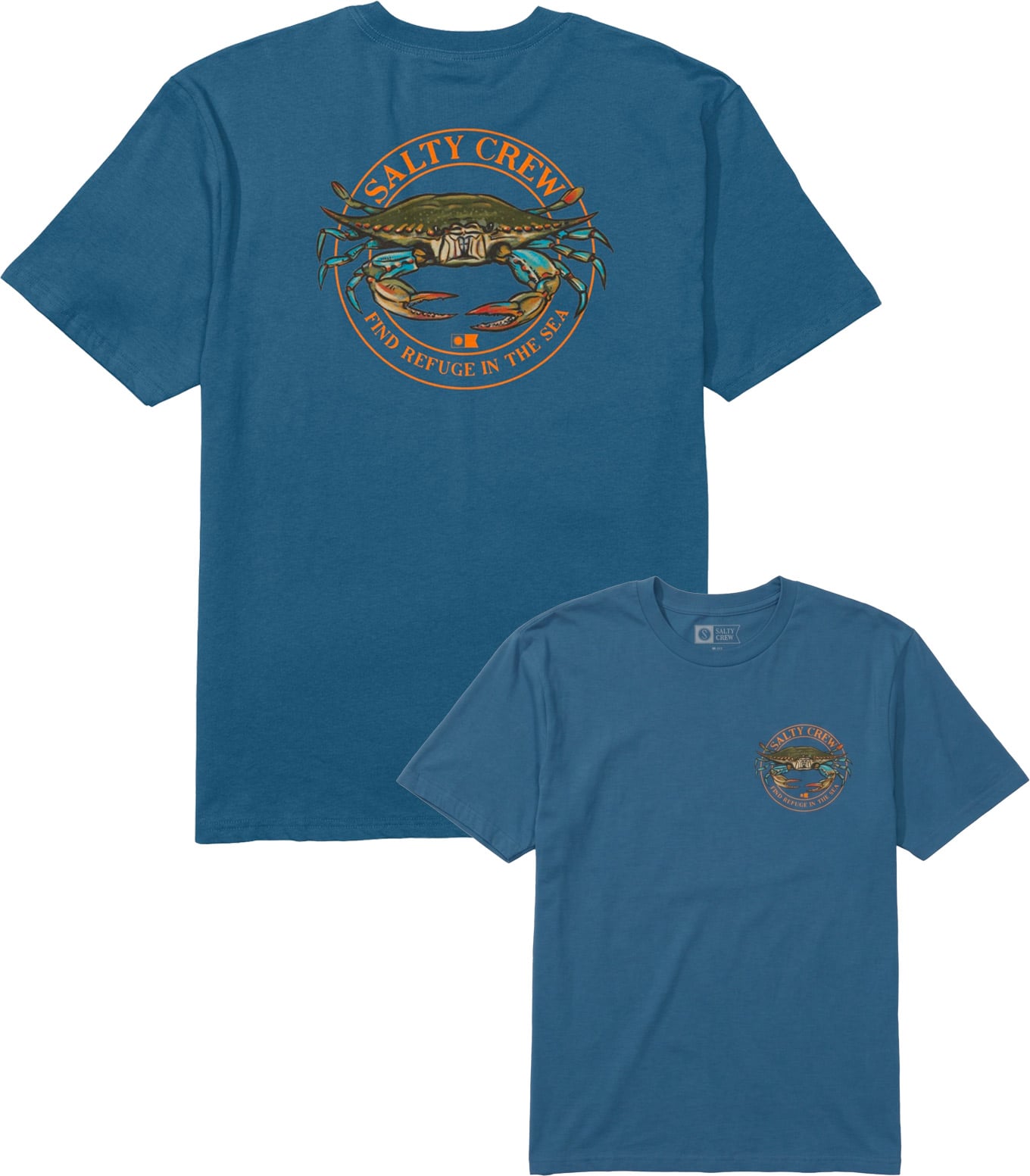 Jimmy SS Tee Cast Blue + Salty Crew