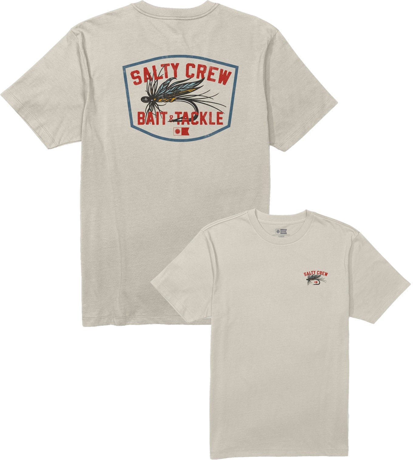 Fishing Co SS Tee Moonbeam + Salty Crew