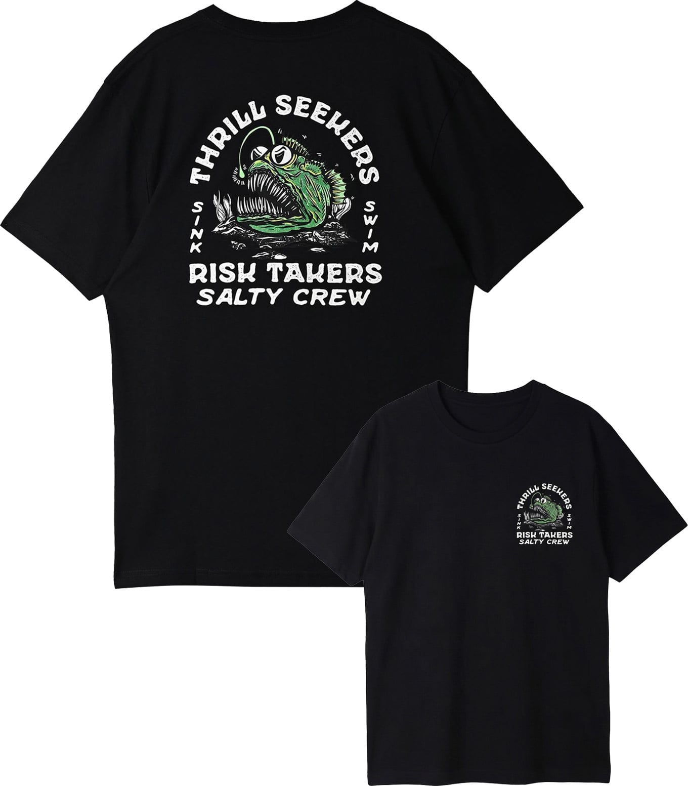 Angler Fish Monst SS Tee Black + Salty Crew