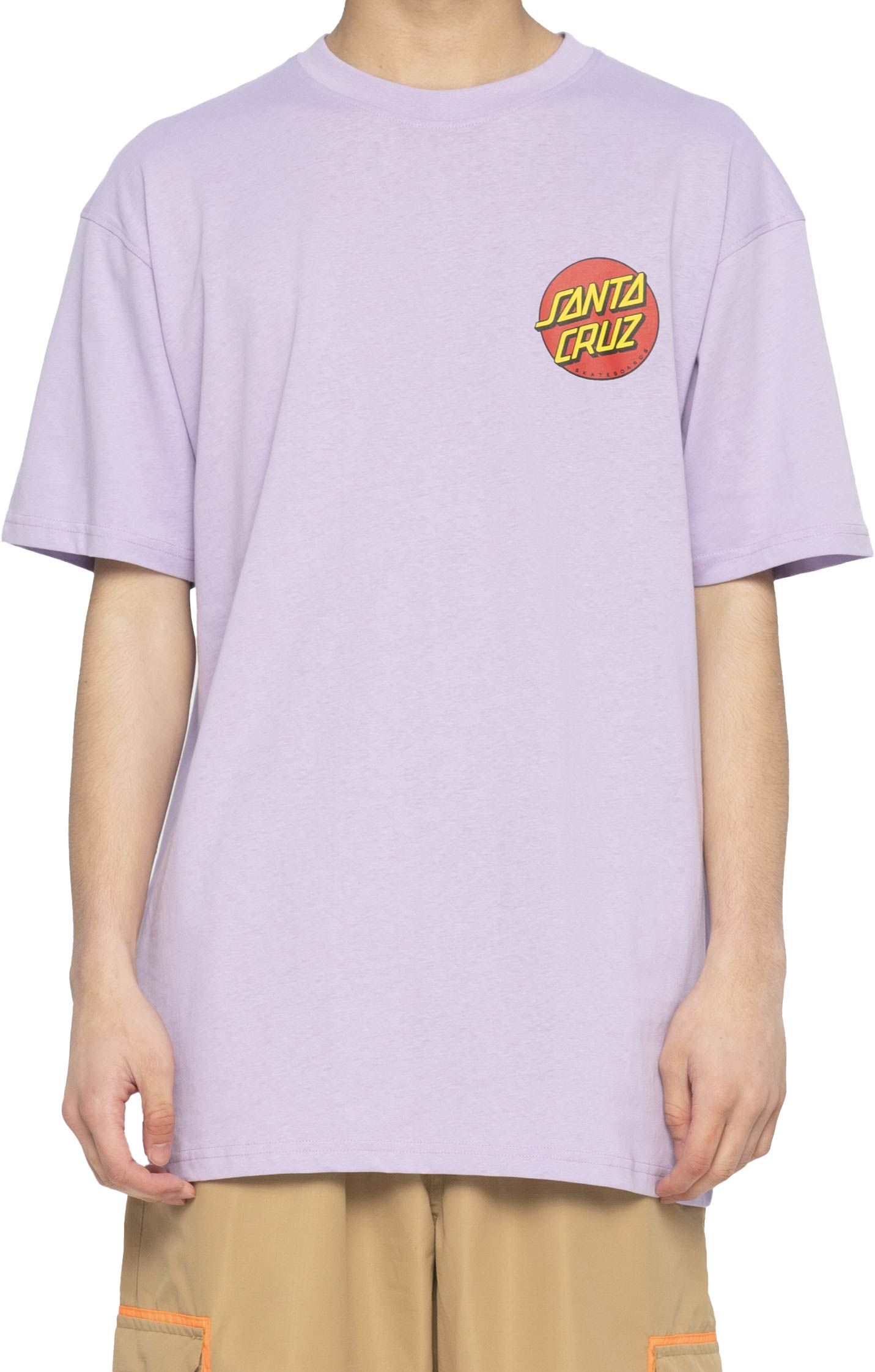 Classic Dot Chest T-Shirt Digital Lavender + Santa Cruz