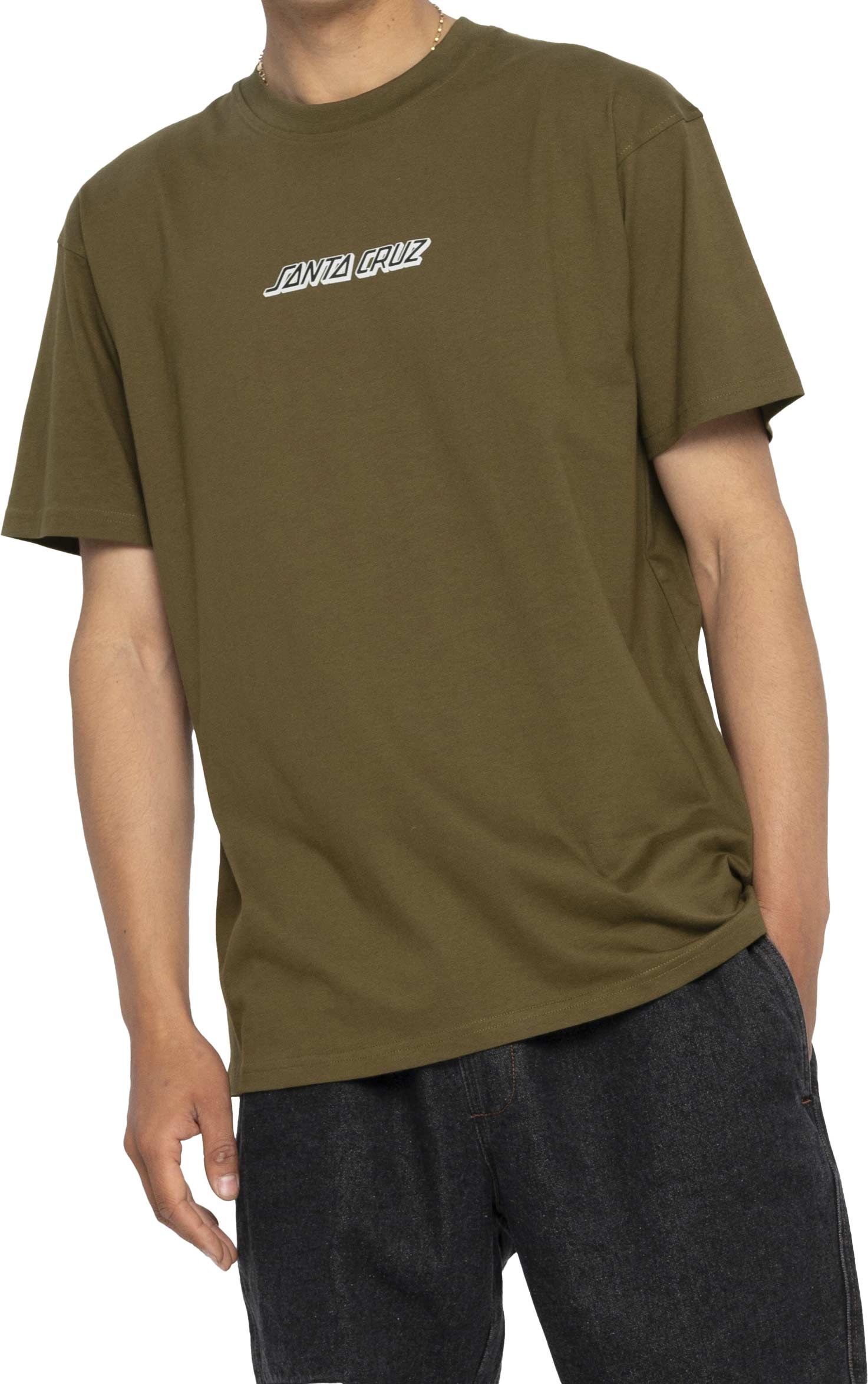 Cosmic Bone Hand T-Shirt Uniform Green + Santa Cruz