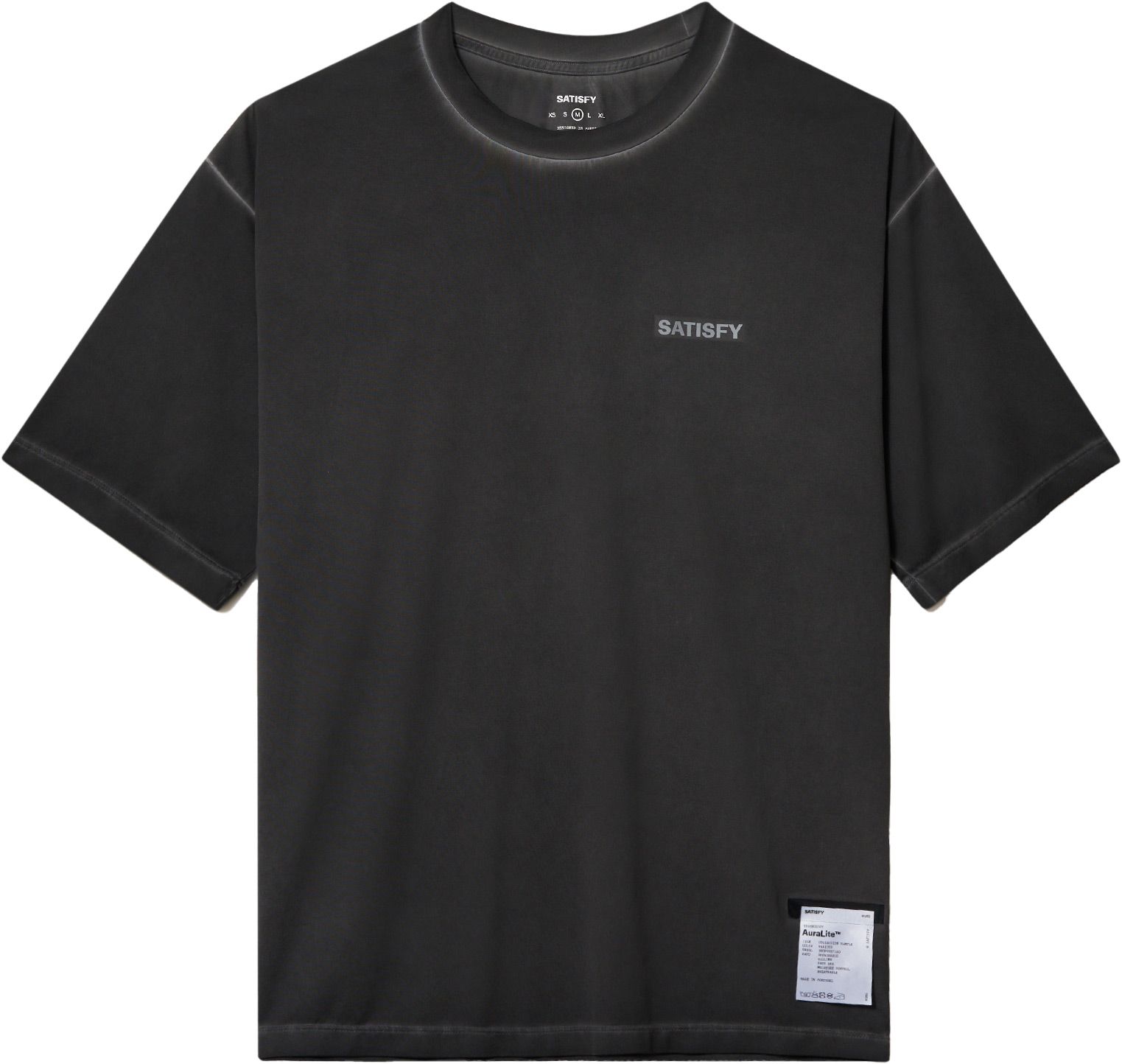 AuraLite T-Shirt Pigment Black + Satisfy