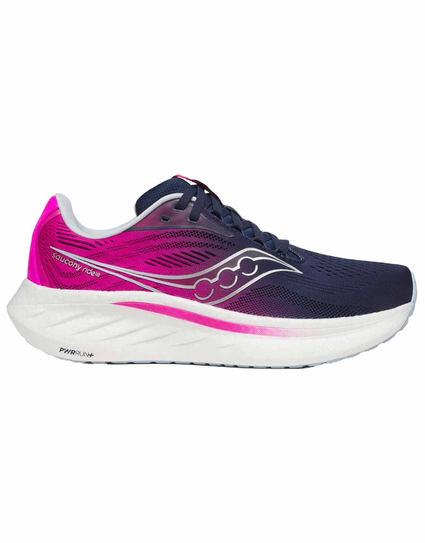 Ride 18 Navy/Fuchsia + Saucony