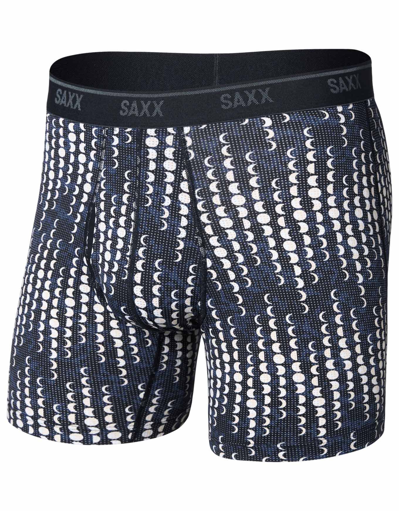 Quest Quick-Dry Mesh BB Fly Moonrise/Black + Saxx Underwear