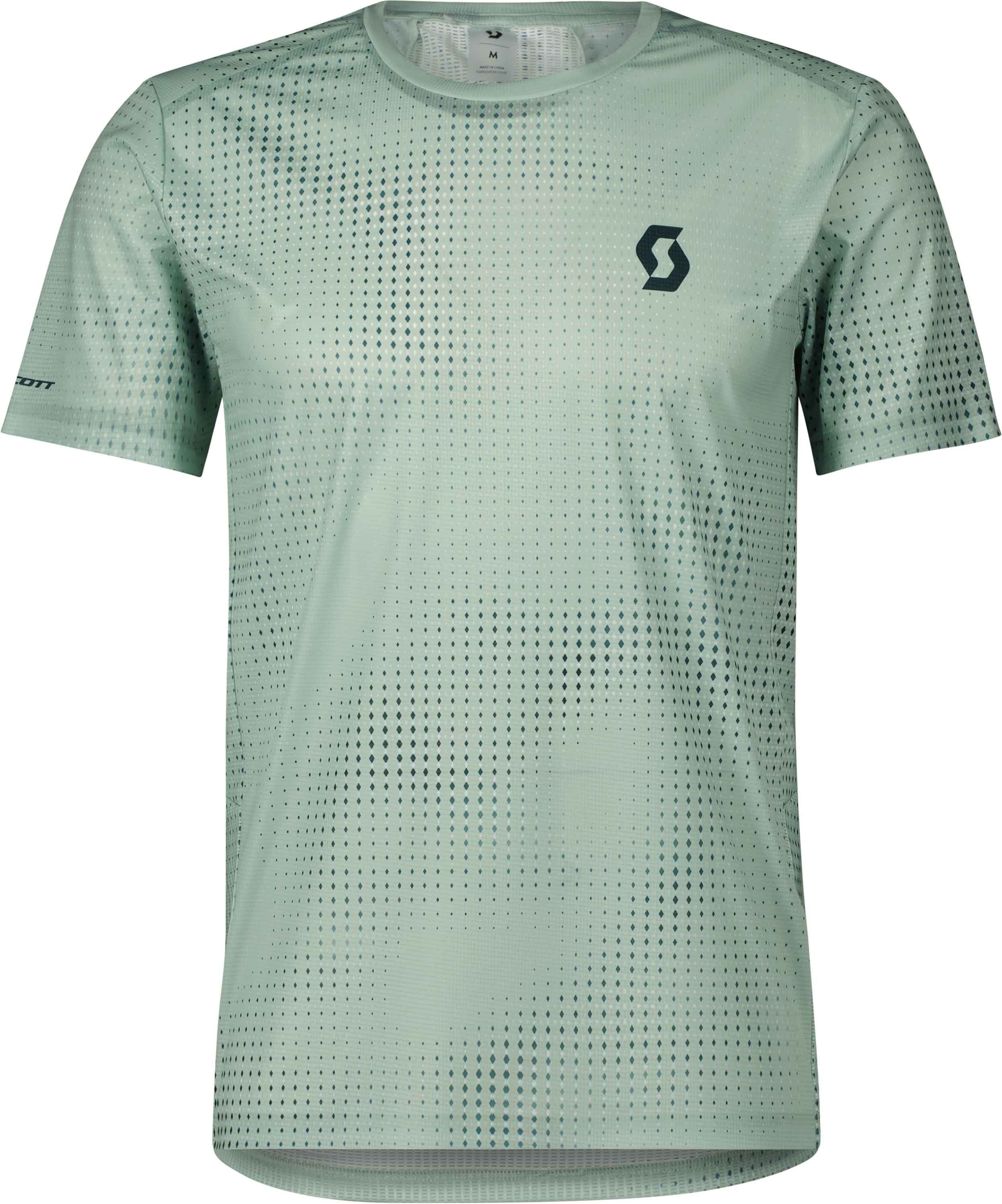 Shirt M's RC Run SS Min Gr/Ar Gr + Scott