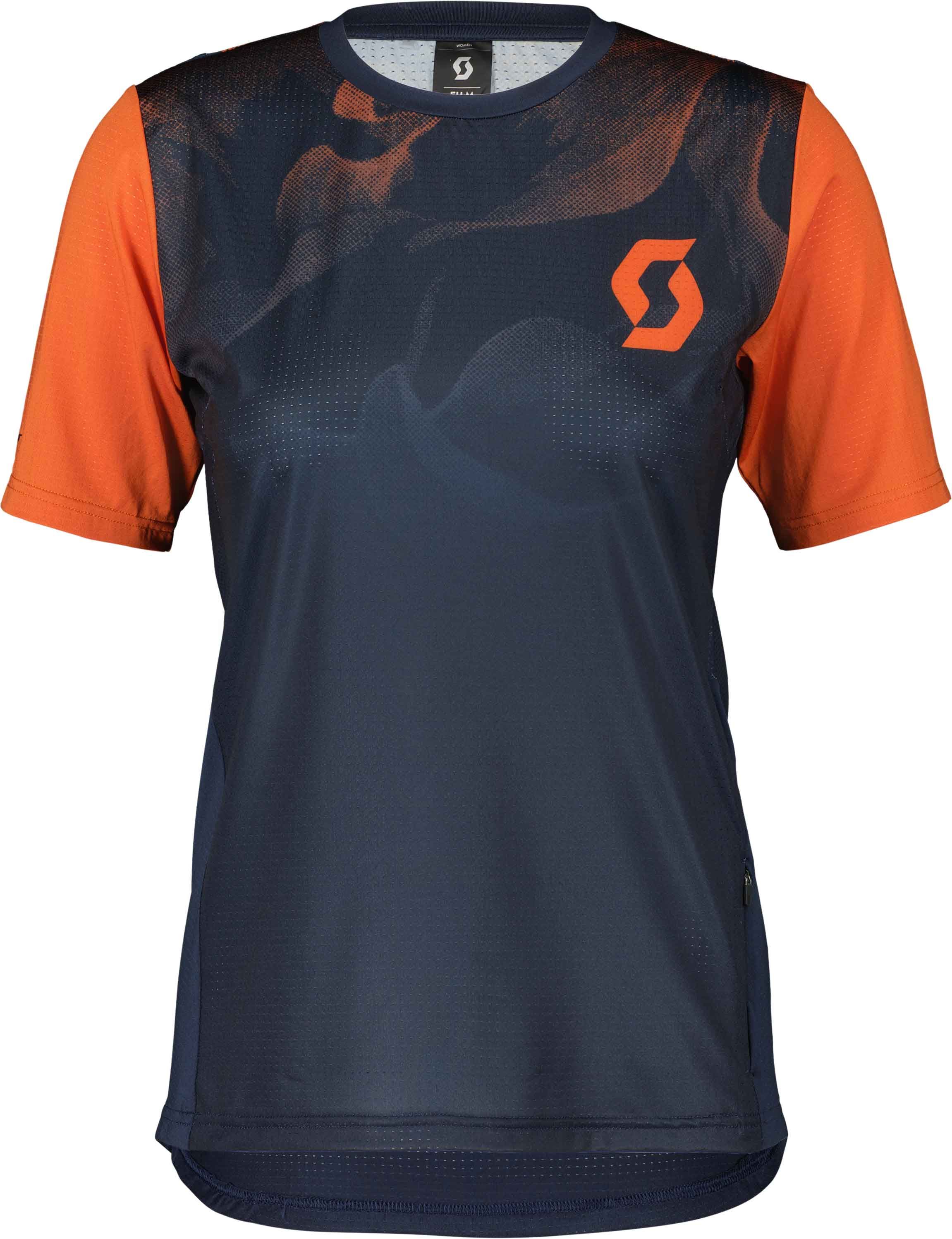 Shirt W's Trail Vertic SS Da Blu/Br Or + Scott