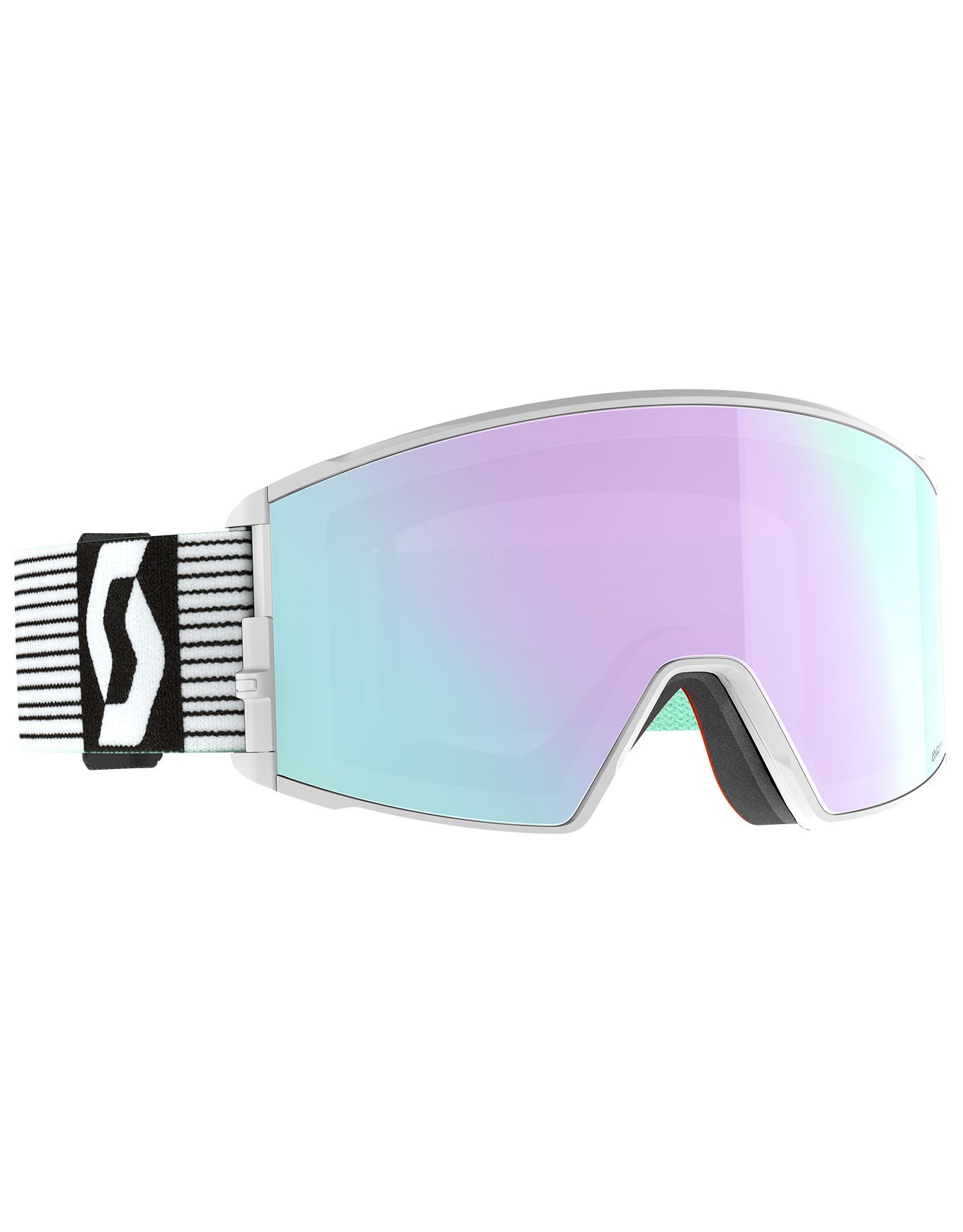 React Amp Pro White / Mint Green / Amp Pro Lavender Chrome + Scott