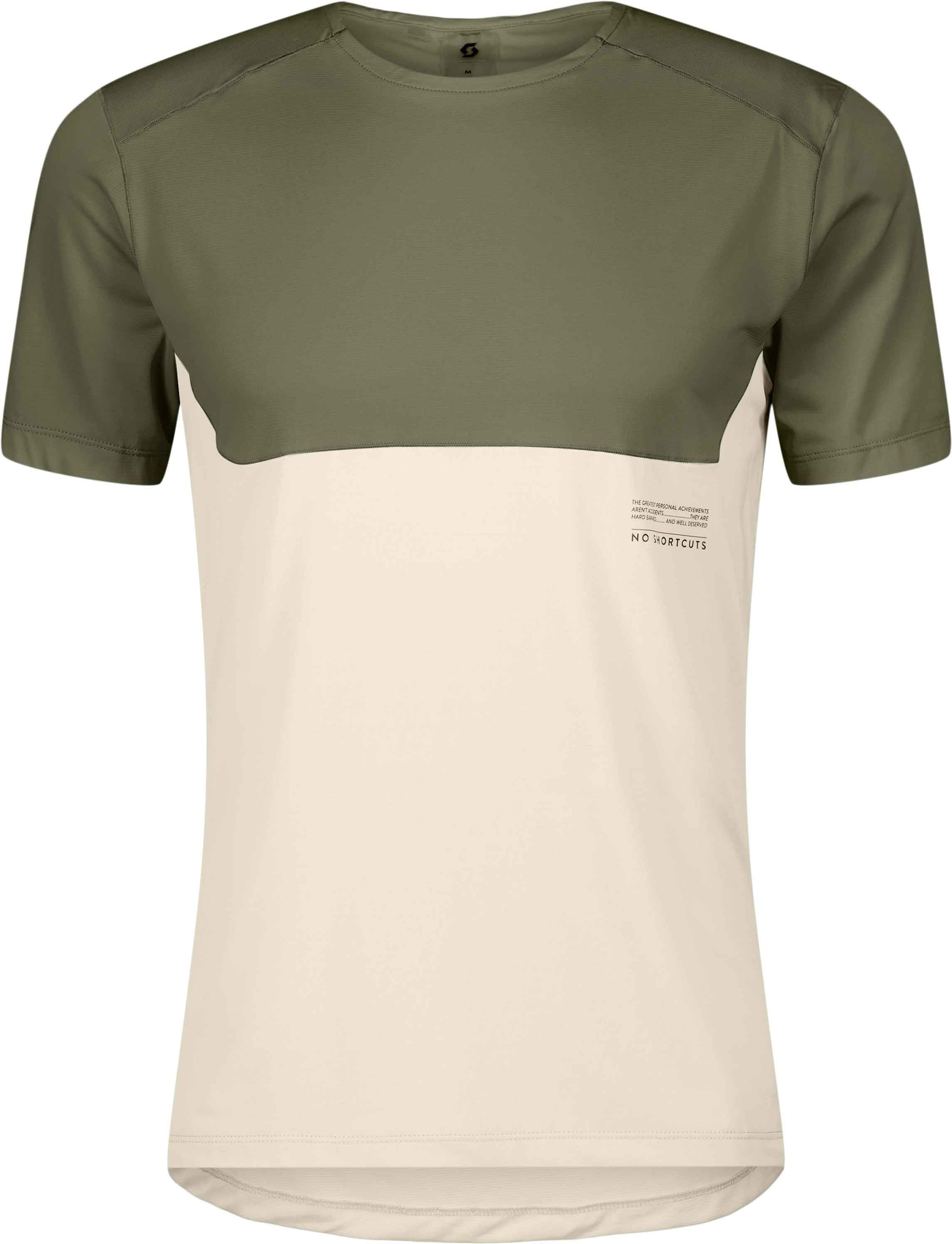 Endurance Tech SS Tee M Hay Green/Cotton White + Scott