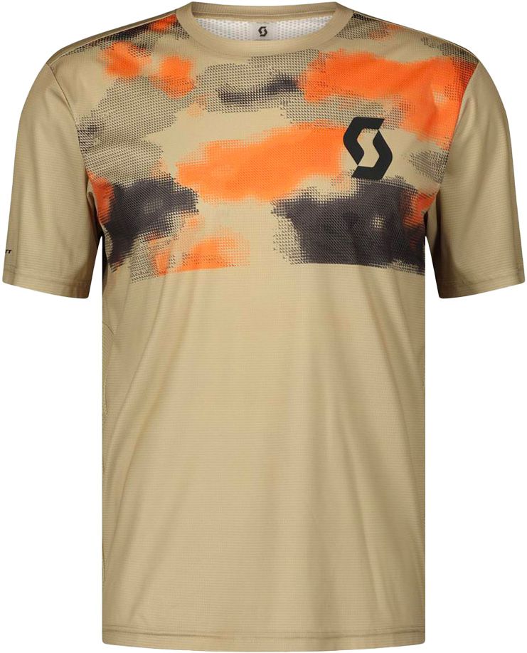 Trail Vertic SS Tee M Toast Beige/Mars Red + Scott