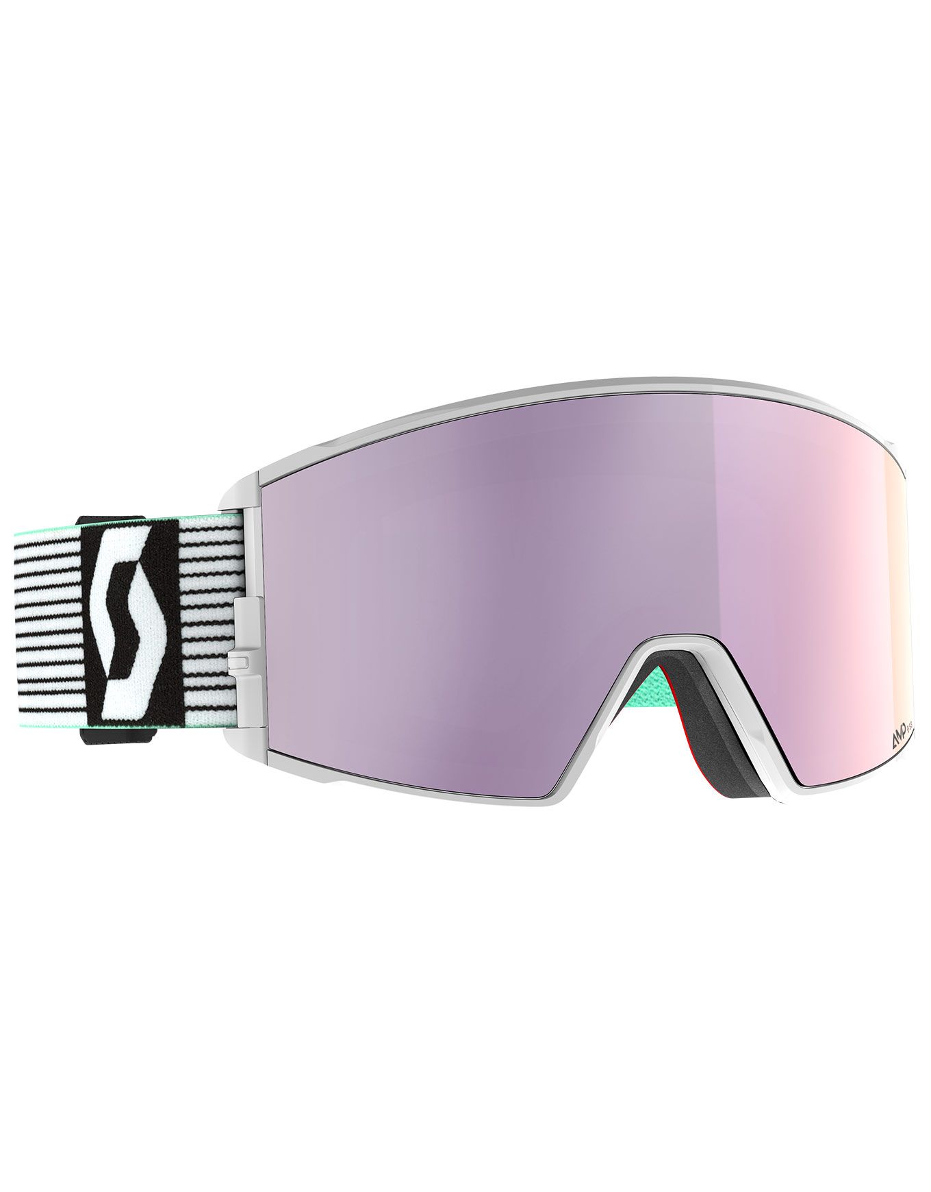 React White/Mint Green AMP Lavender Chrome S3 + Scott