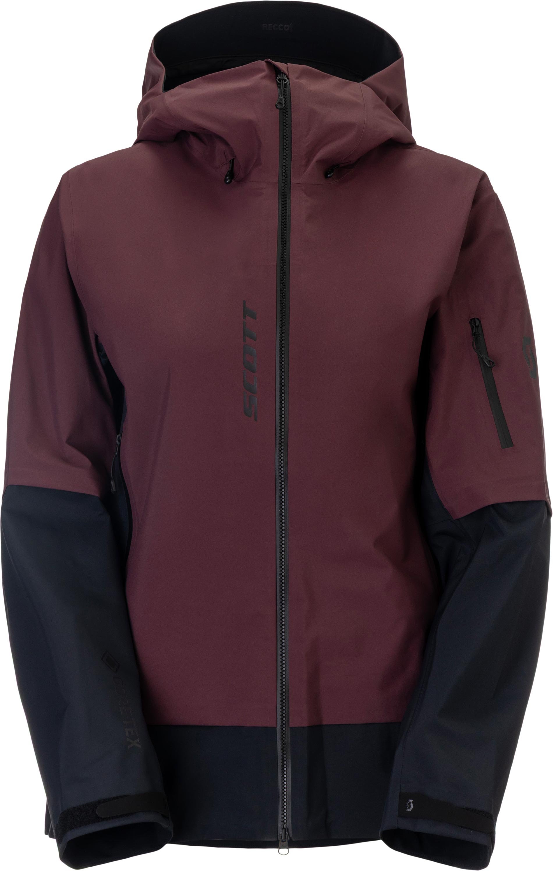 Explorair GTX 3L Jacket W Cocoa Red/Black + Scott