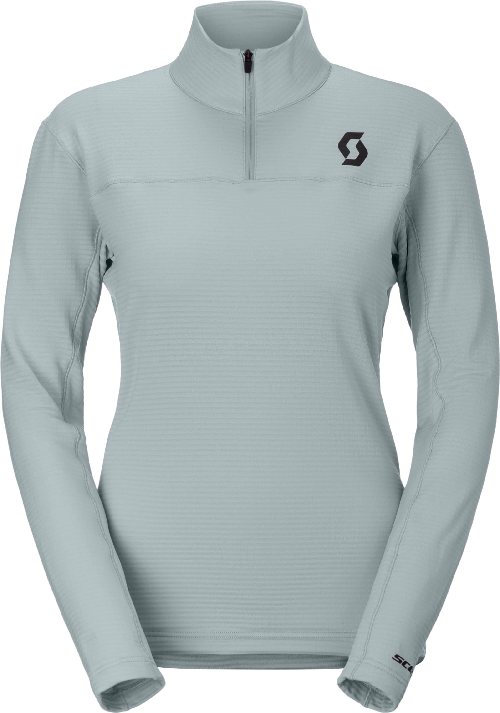 Defined Light Pullover W Mist Blue + Scott