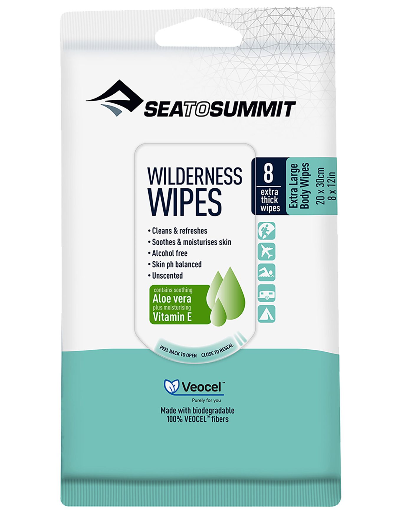 Wilderness Wipes XL x8 + Sea To Summit
