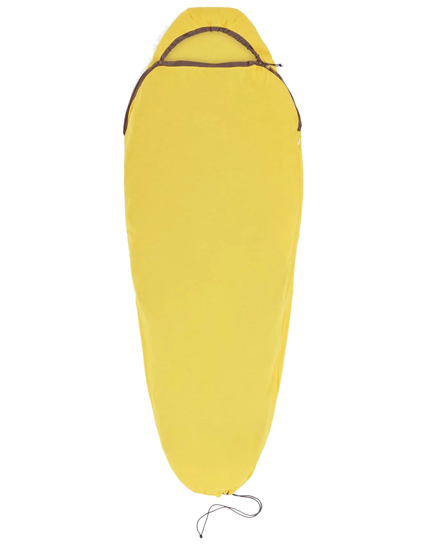 Reactor Sleeping Bag Liner Mummy w/ Drawcord Compact Yellow + Sea To Summit