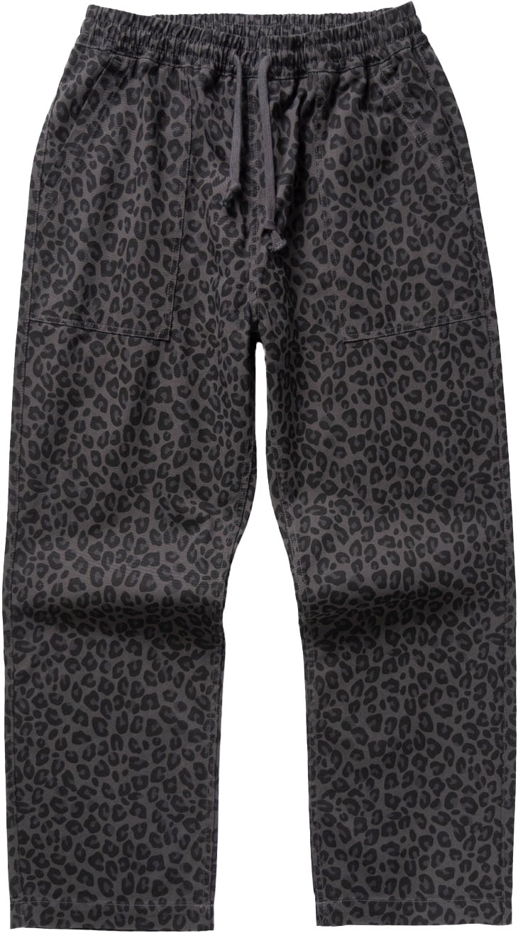 Patterned Easy Chef Pants Black Leopard + Service Works